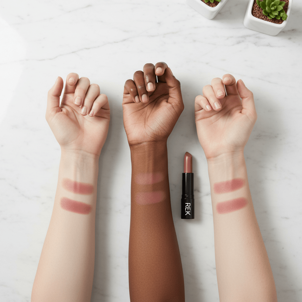 Cream Lipstick Collection | REK Cosmetics | Creamy Satin Finish, Longwear Formula