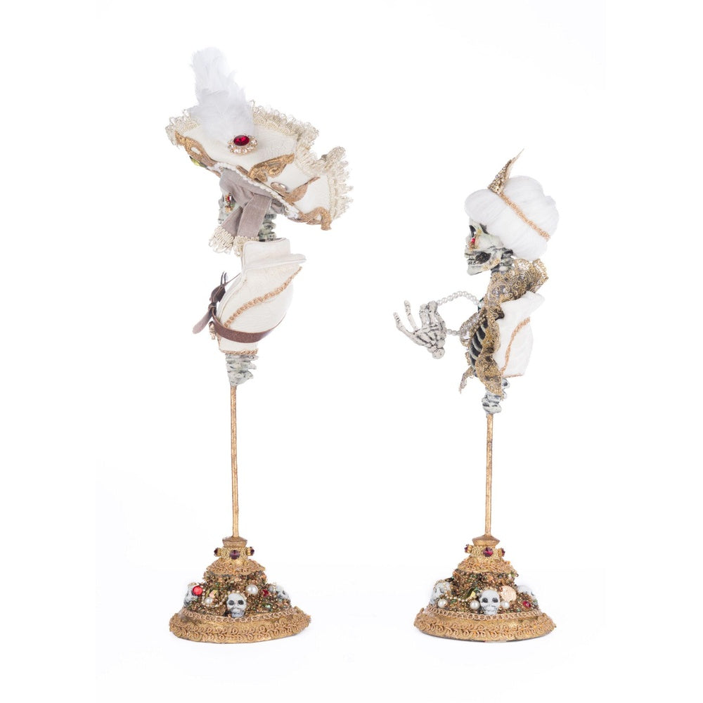 Male and Female Skeleton Bust Tabletop Assortment of 2 by Katherine's Collection