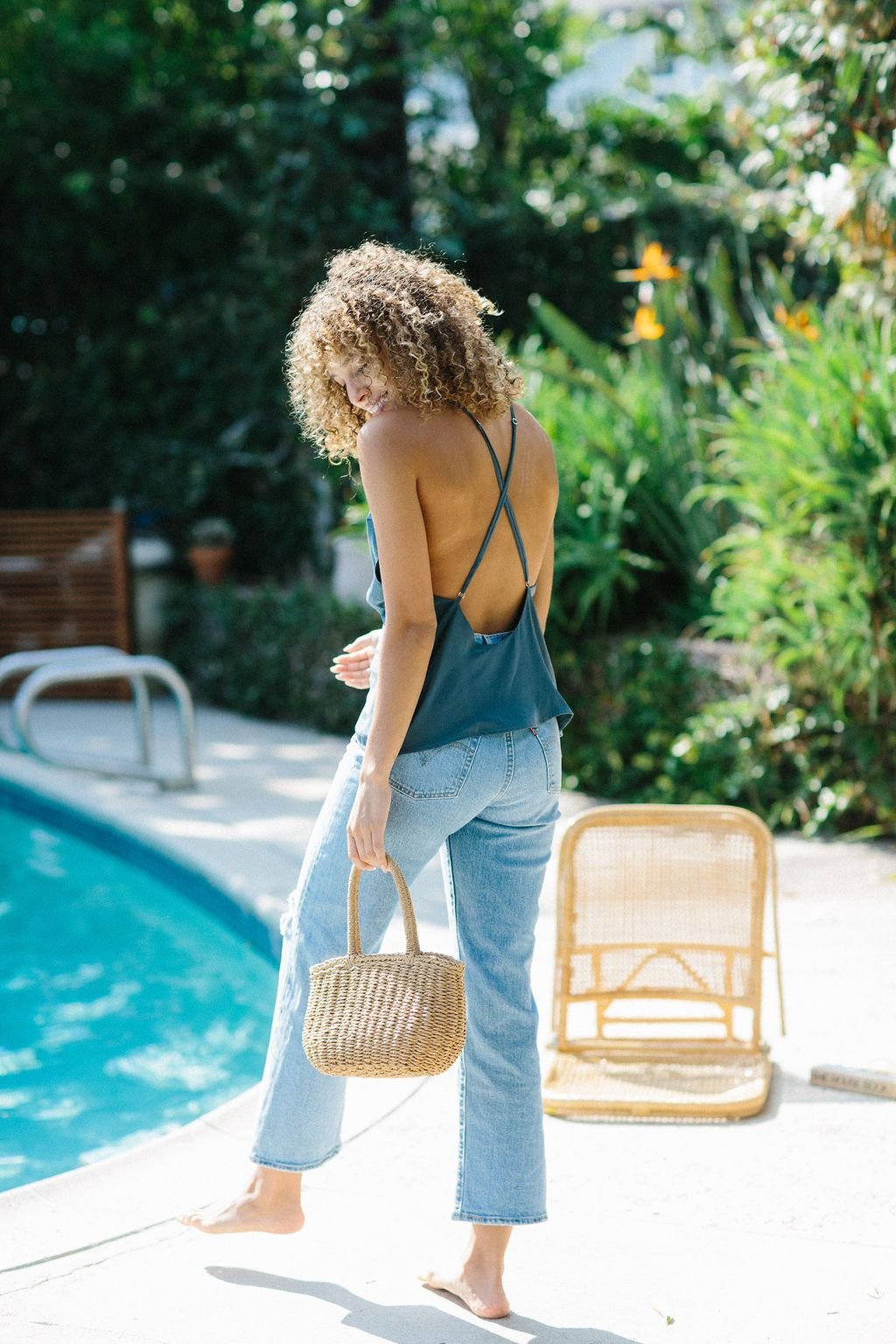 Marlboro Tank | Black | Steel Blue | Champagne