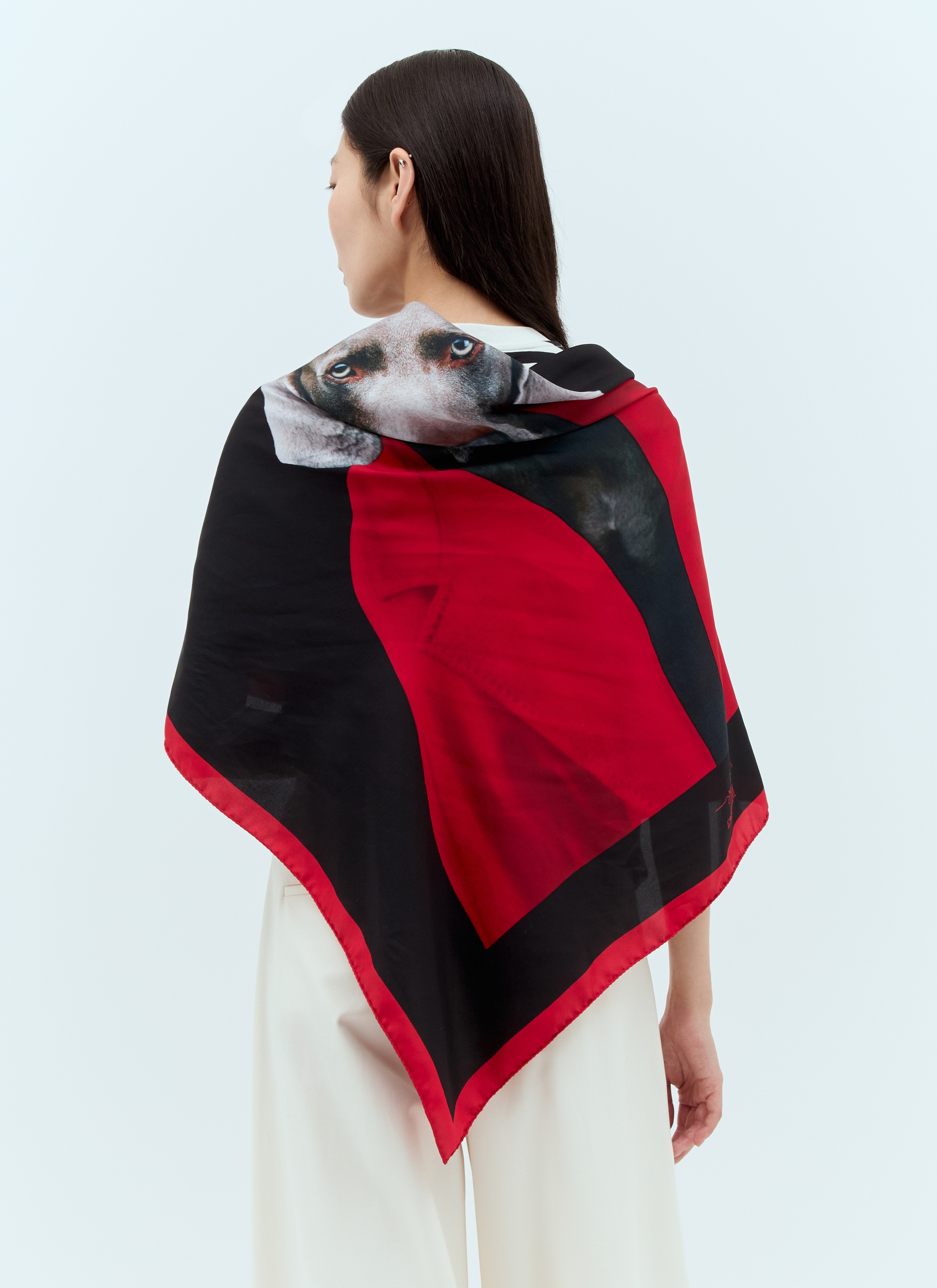 Max Mara Women Printed Silk Scarf