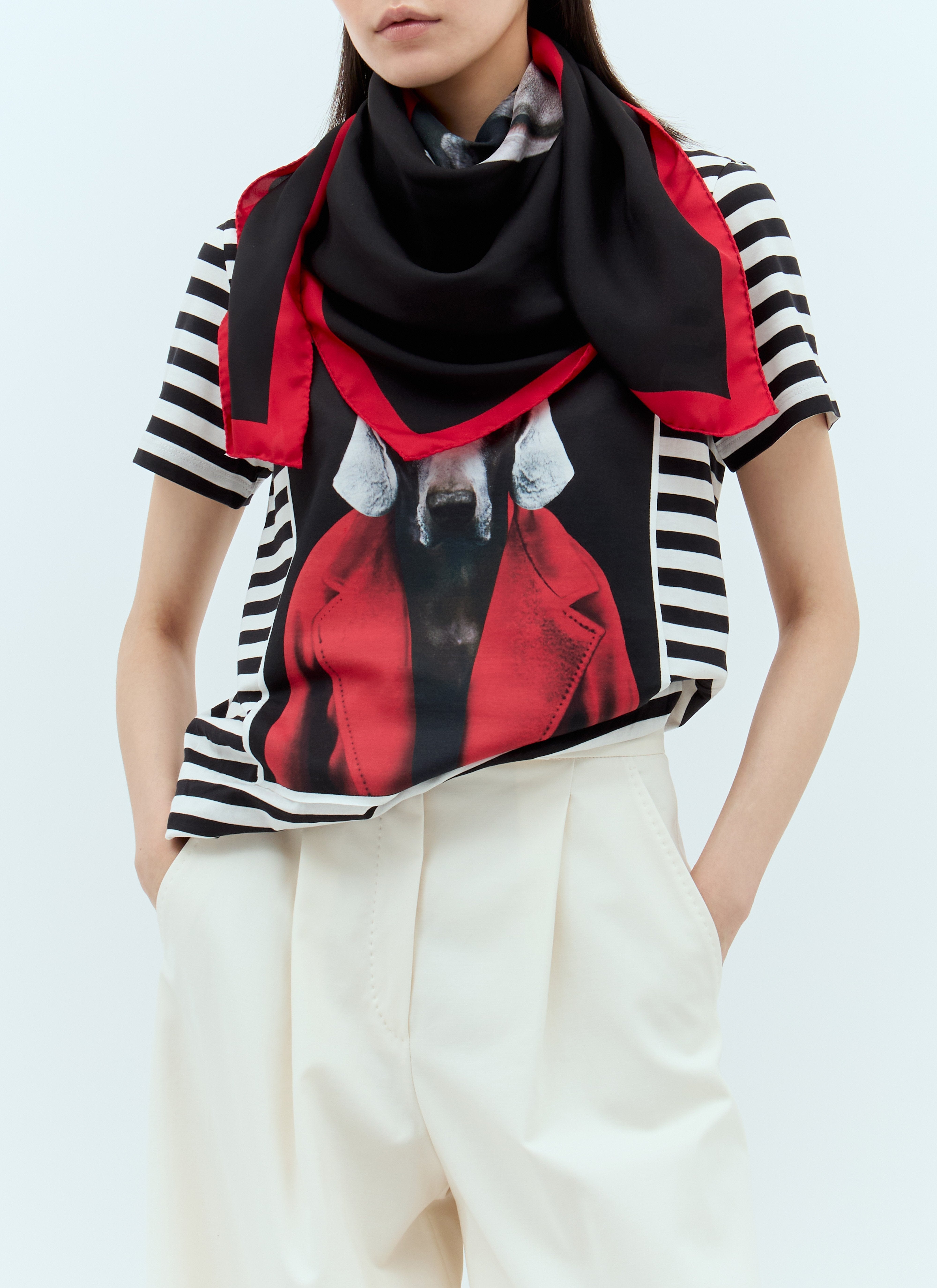 Max Mara Women Printed Silk Scarf