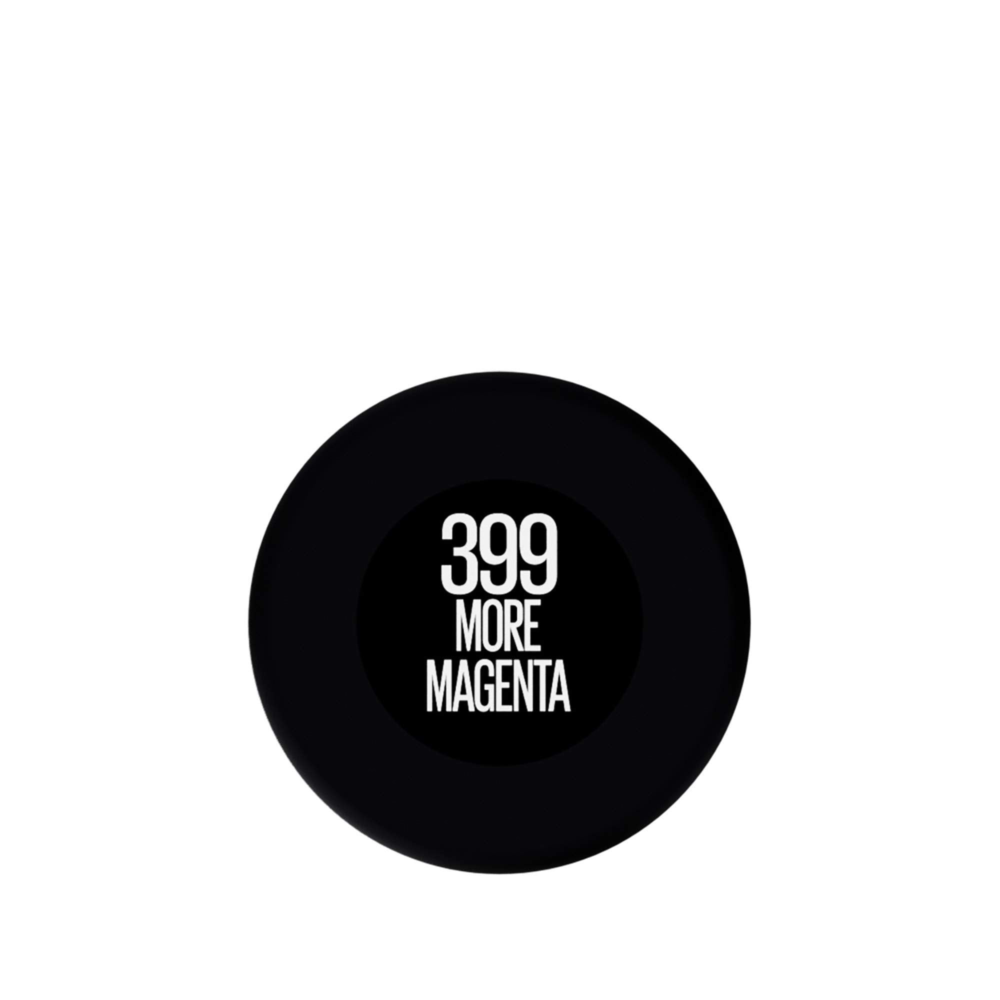 Maybelline Color Sensational Ultimatte Matte Lipstick, Non-Drying, Intense Color Pigment, More Berry, Warm Berry Purple, 1 Count