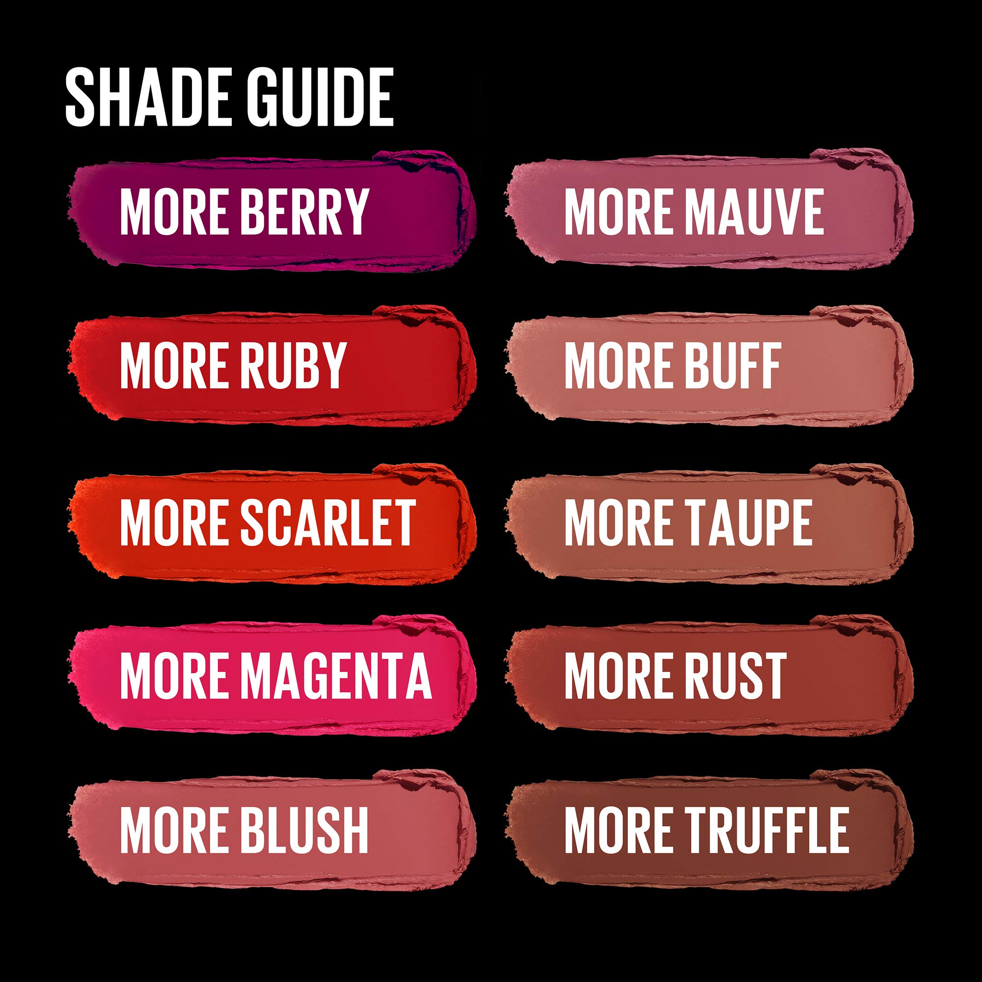 Maybelline Color Sensational Ultimatte Matte Lipstick, Non-Drying, Intense Color Pigment, More Berry, Warm Berry Purple, 1 Count