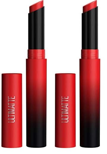 Maybelline Color Sensational Ultimatte Matte Lipstick, Non-Drying, Intense Color Pigment, More Berry, Warm Berry Purple, 1 Count
