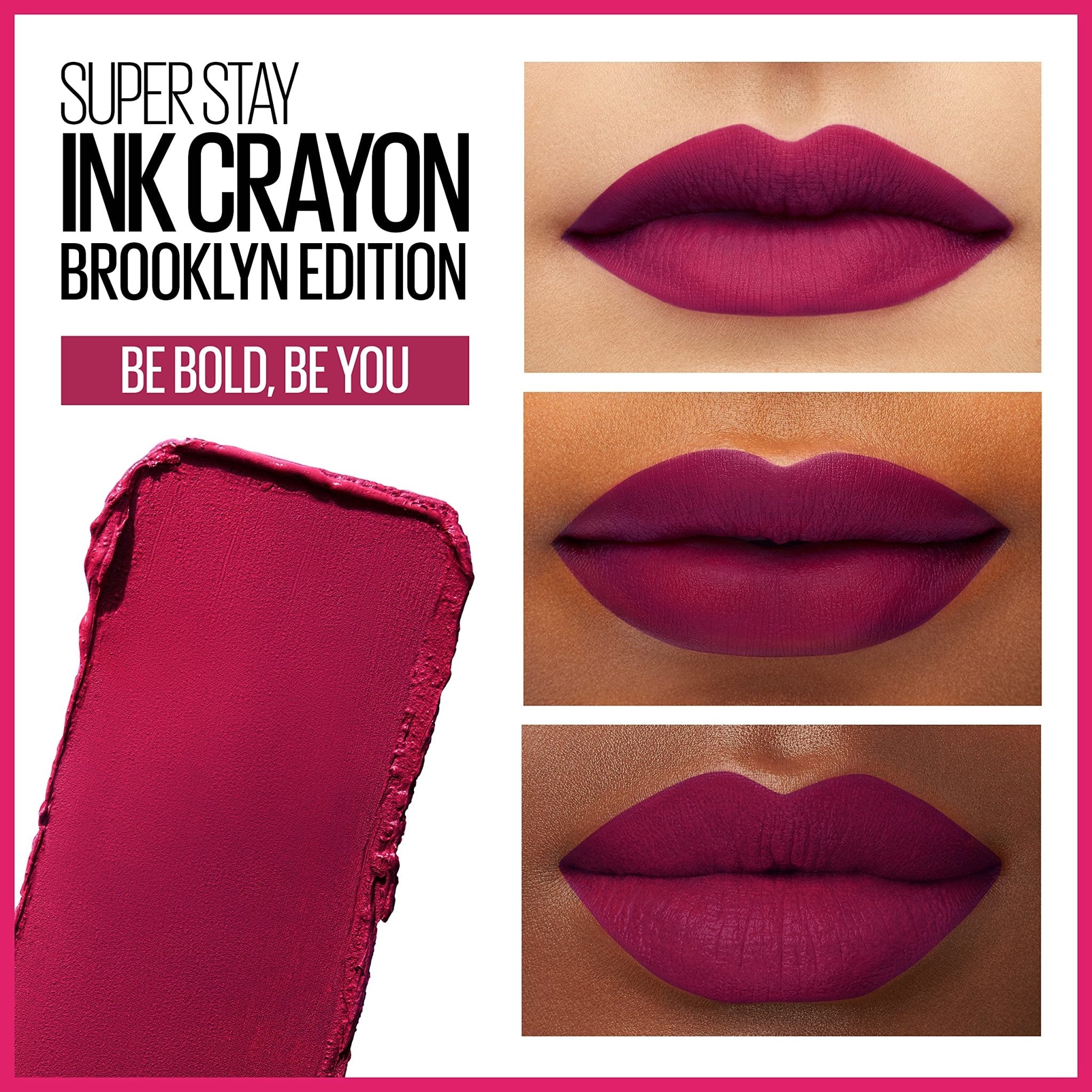 Maybelline Super Stay Ink Crayon Lipstick Makeup, Precision Tip Matte Lip Crayon with Built-in Sharpener, Longwear Up To 8Hrs, Lead The Way, Pink Beige, 1 Count