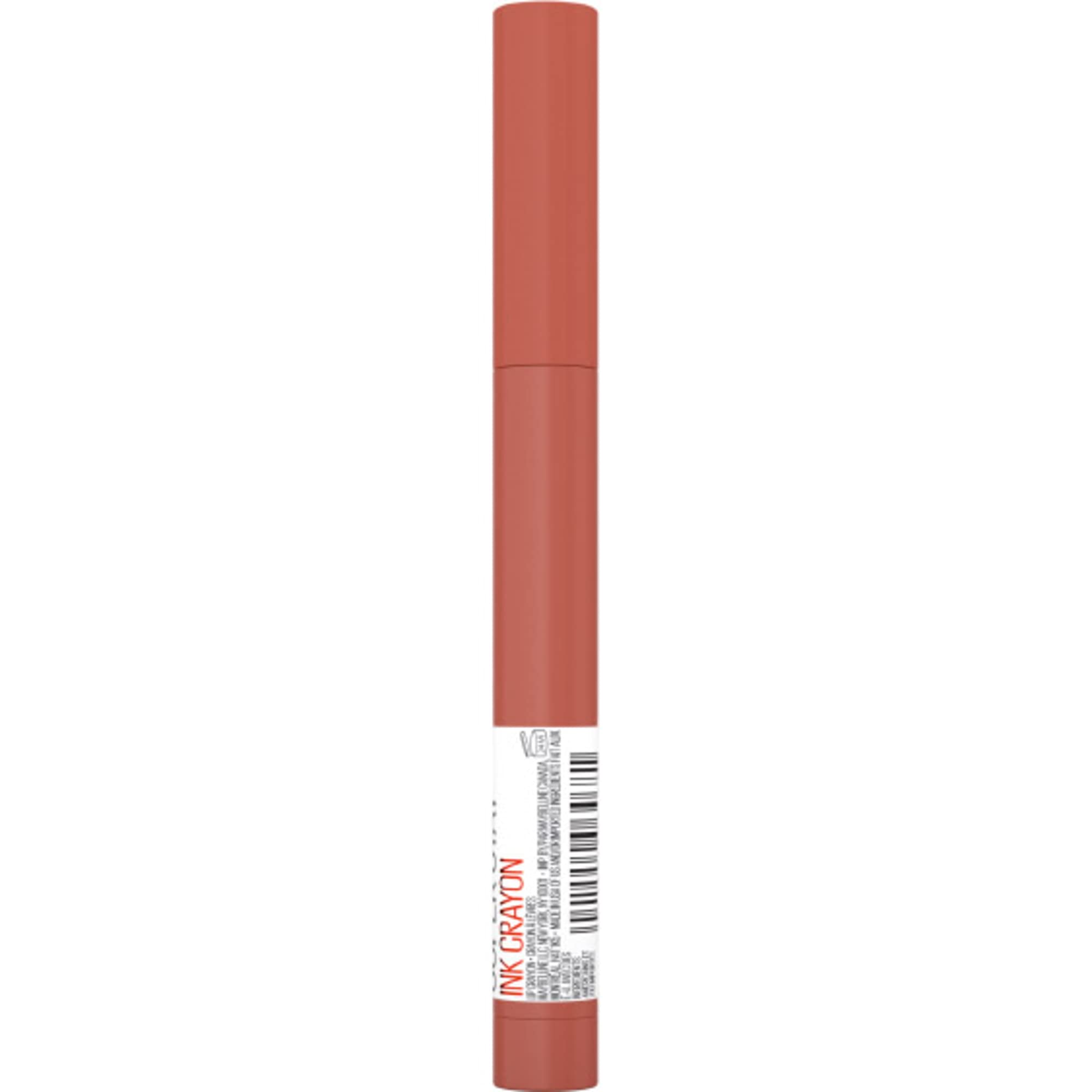Maybelline Super Stay Ink Crayon Lipstick Makeup, Precision Tip Matte Lip Crayon with Built-in Sharpener, Longwear Up To 8Hrs, Lead The Way, Pink Beige, 1 Count