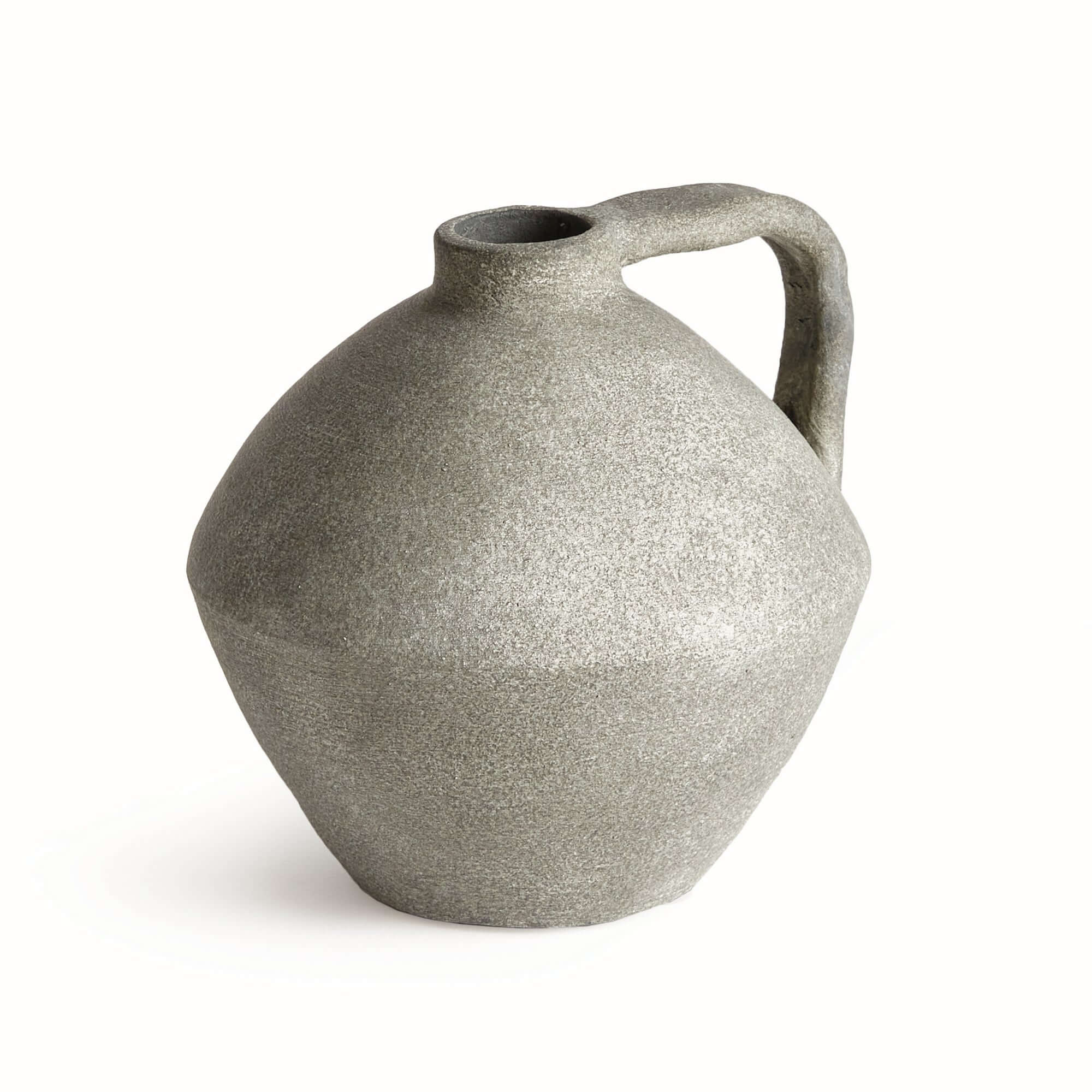 Mediterranean Terracotta Amphora Style Decorative Vase
