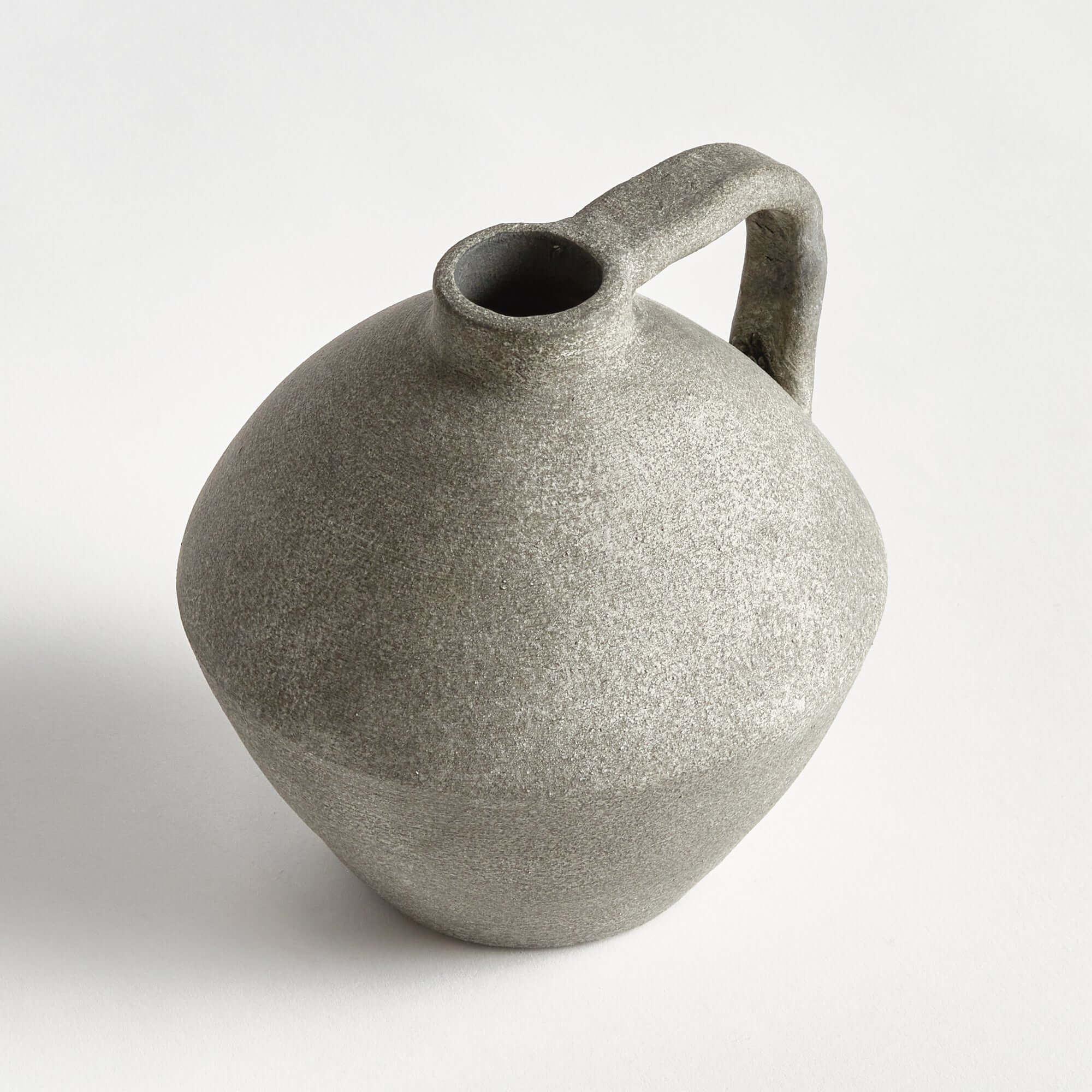 Mediterranean Terracotta Amphora Style Decorative Vase