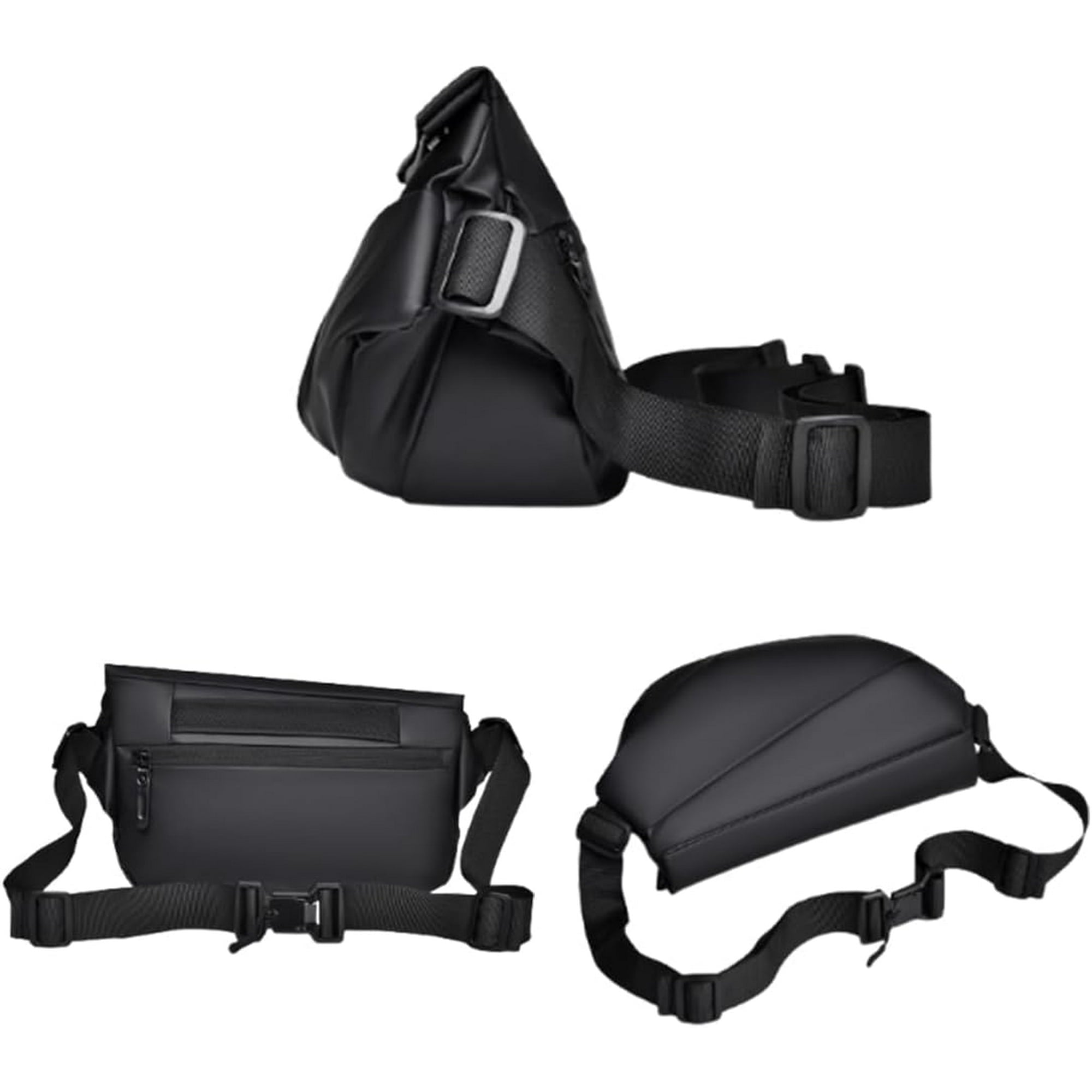 Mens Large Sling Bag Sling Bag Stylish Crossbody Bag,New Men's Crossbody Bags Fashion Waterproof Sports Bag (black)