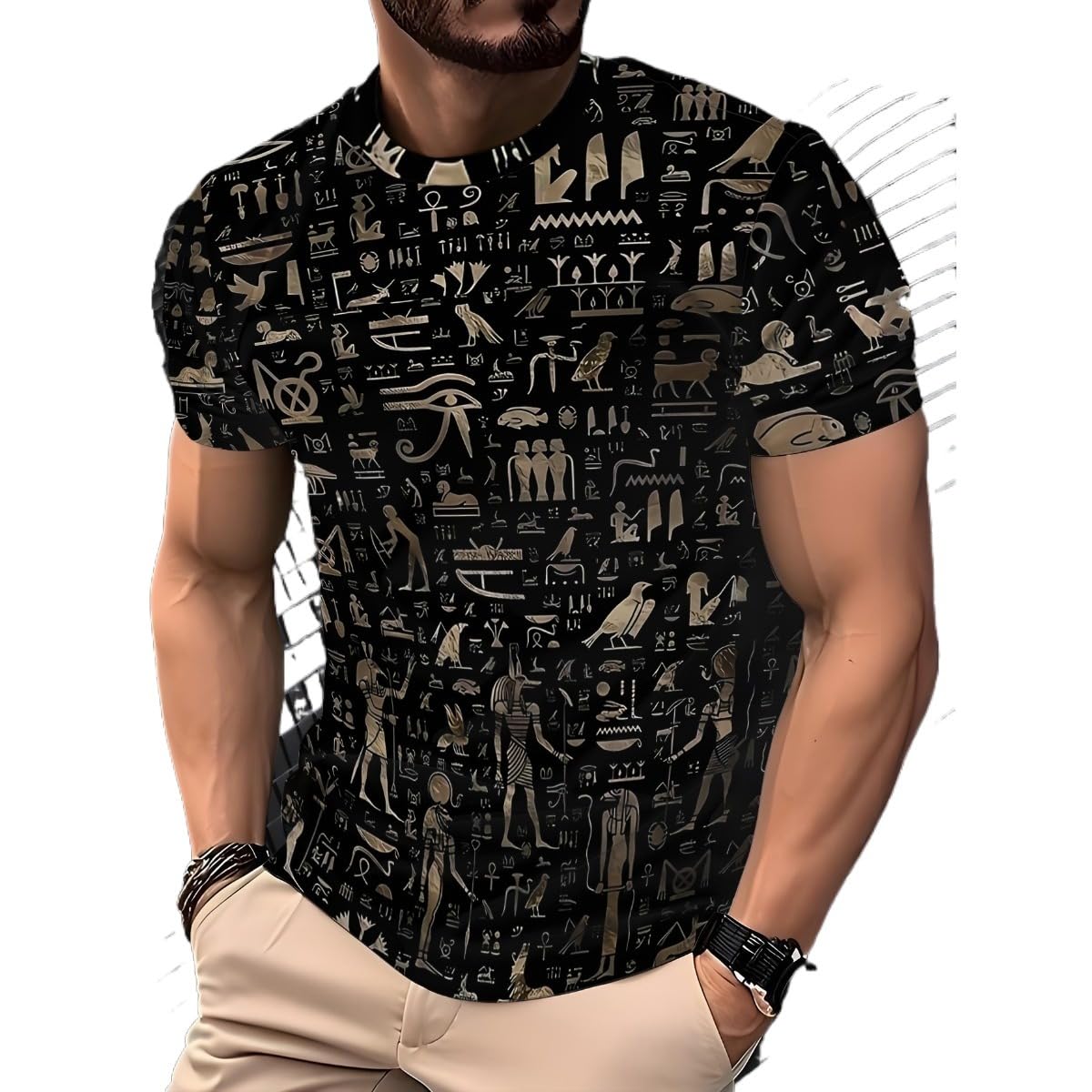 Men's New Summer Comfortable Joker, Loose Short-Sleeved T-Shirt