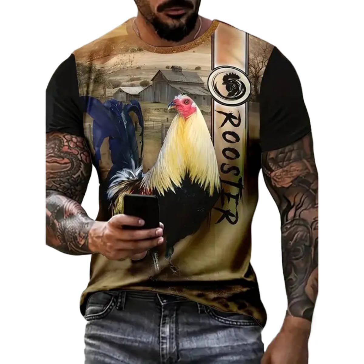 Men's New Summer Comfortable Joker, Loose Short-Sleeved T-Shirt