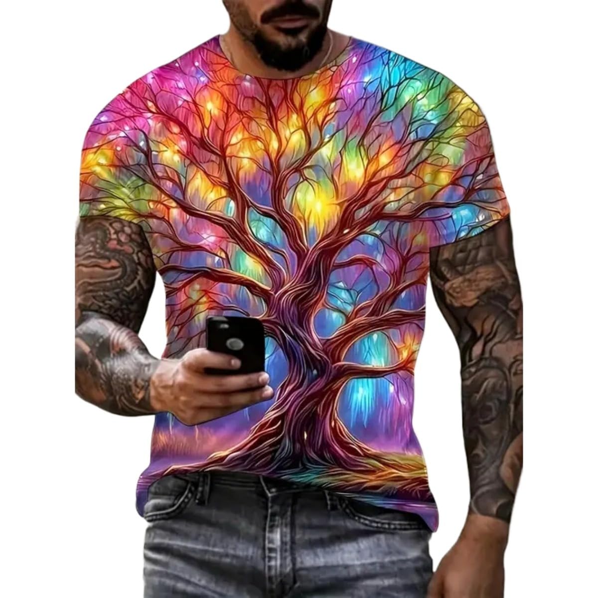Men's New Summer Comfortable Joker, Loose Short-Sleeved T-Shirt