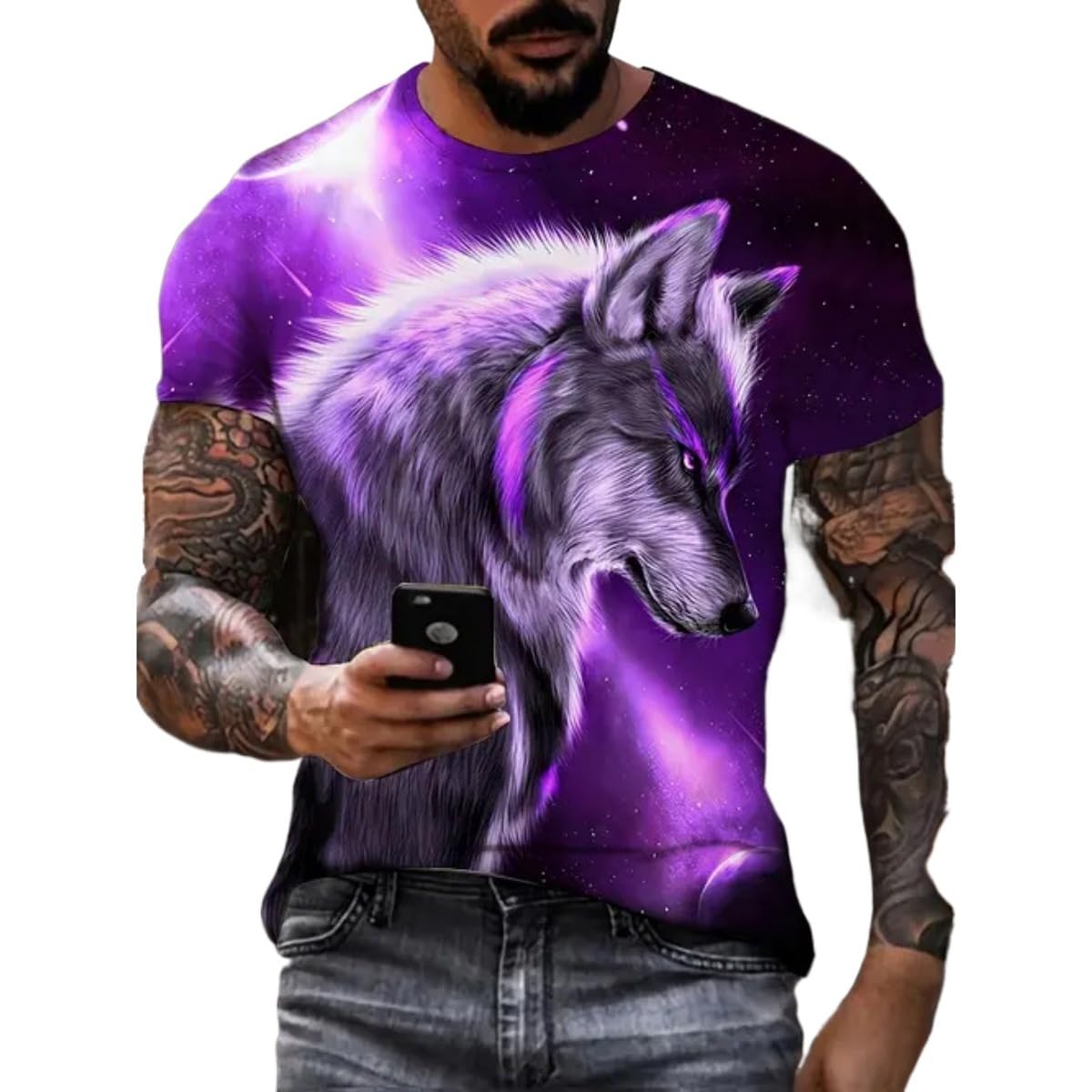 Men's New Summer Comfortable Joker, Loose Short-Sleeved T-Shirt