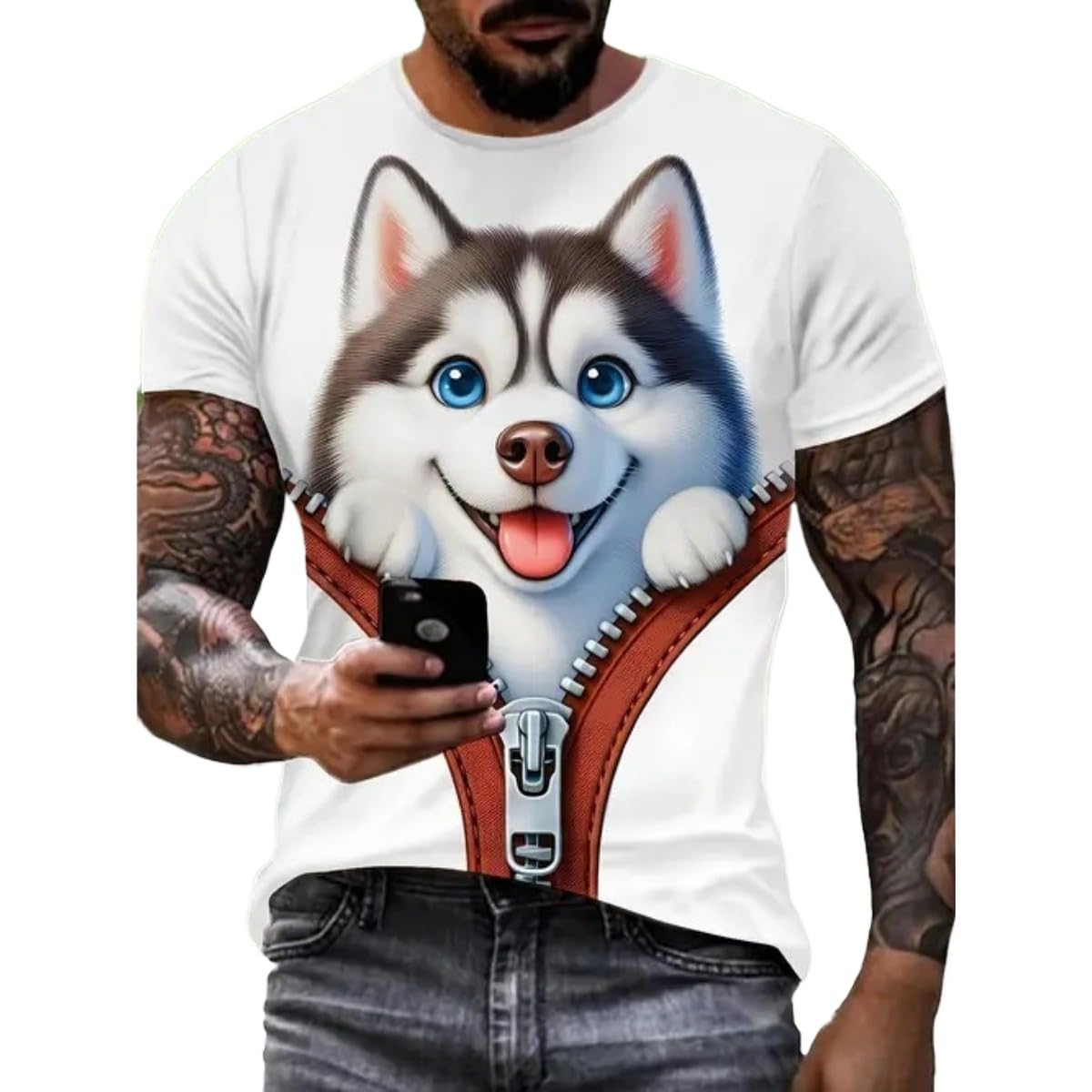 Men's New Summer Comfortable Joker, Loose Short-Sleeved T-Shirt