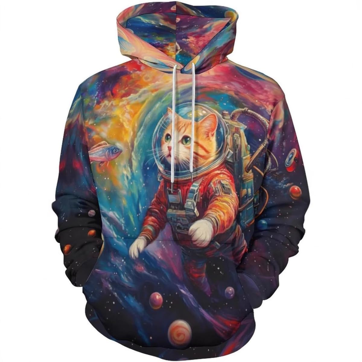 Men's Printed 3D Color Star Sweaters Series Fashion Hoodies