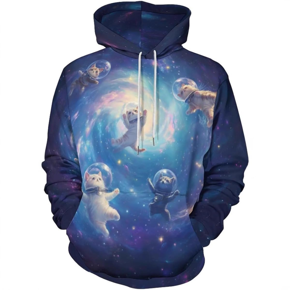 Men's Printed 3D Color Star Sweaters Series Fashion Hoodies