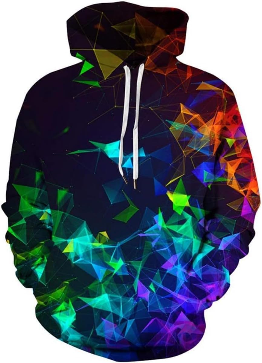 Men's Printed 3D Color Star Sweaters Series Fashion Hoodies