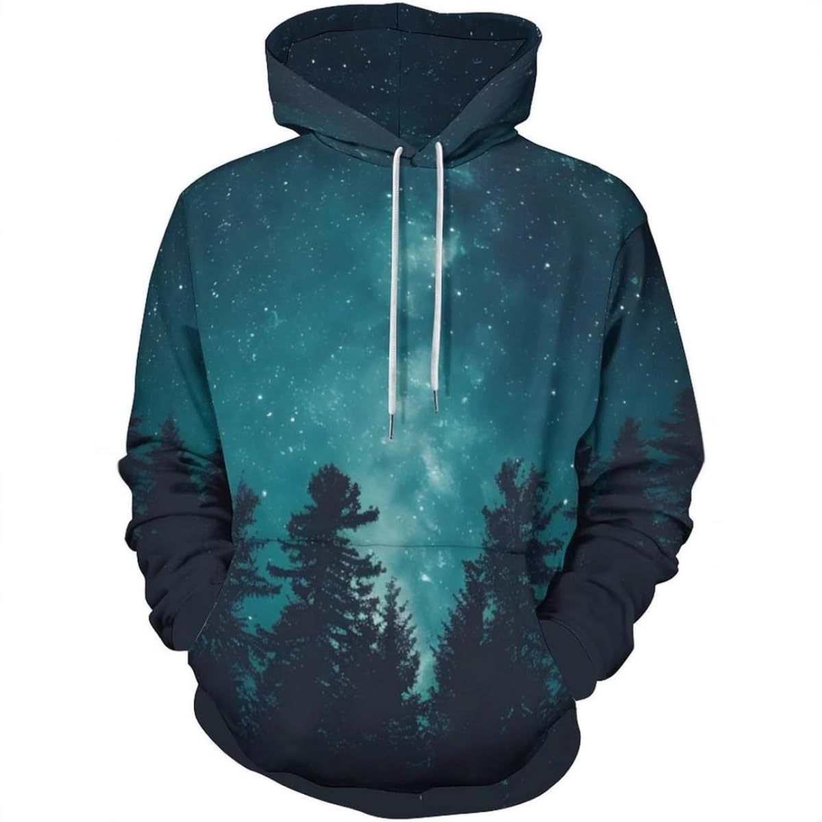 Men's Printed 3D Color Star Sweaters Series Fashion Hoodies