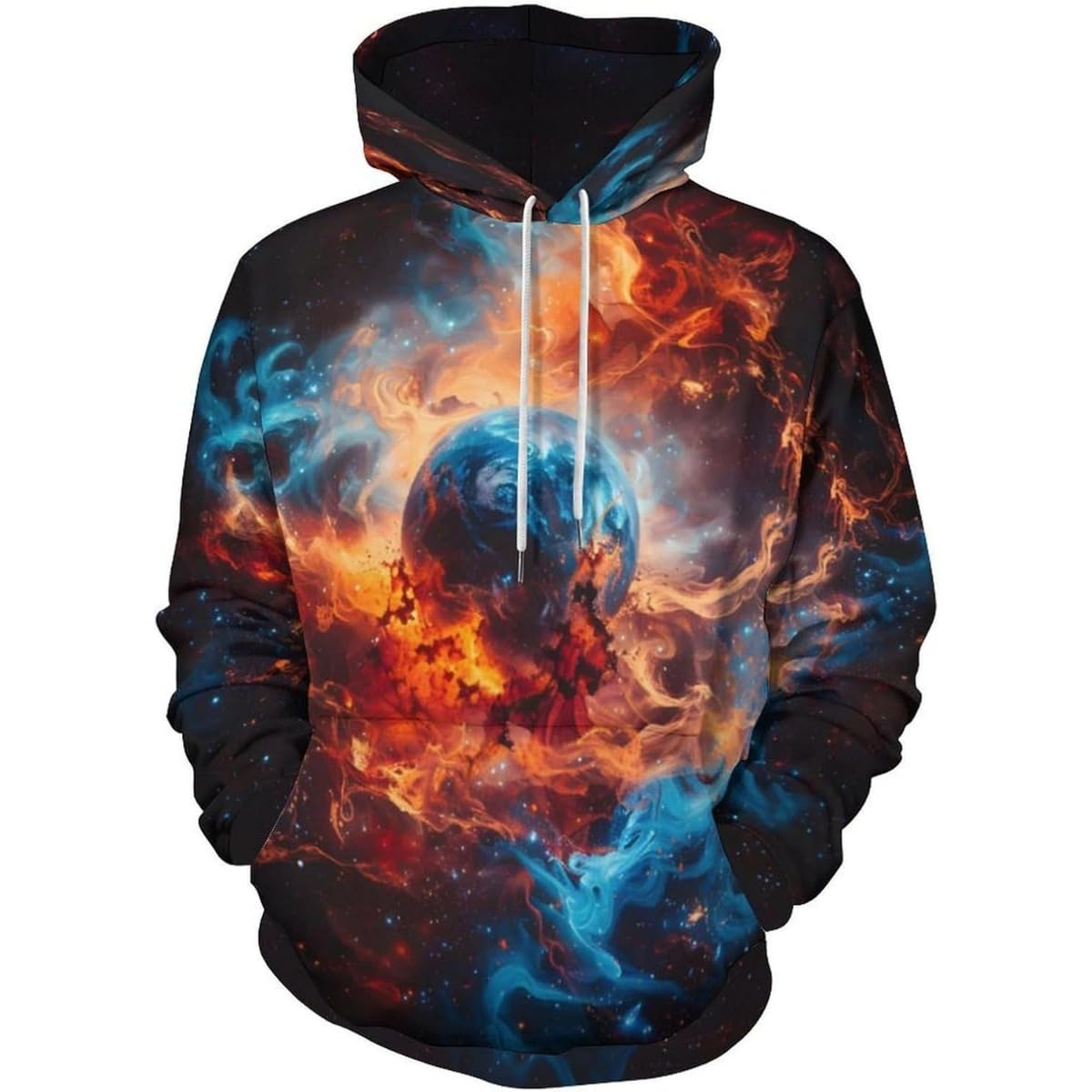Men's Printed 3D Color Star Sweaters Series Fashion Hoodies