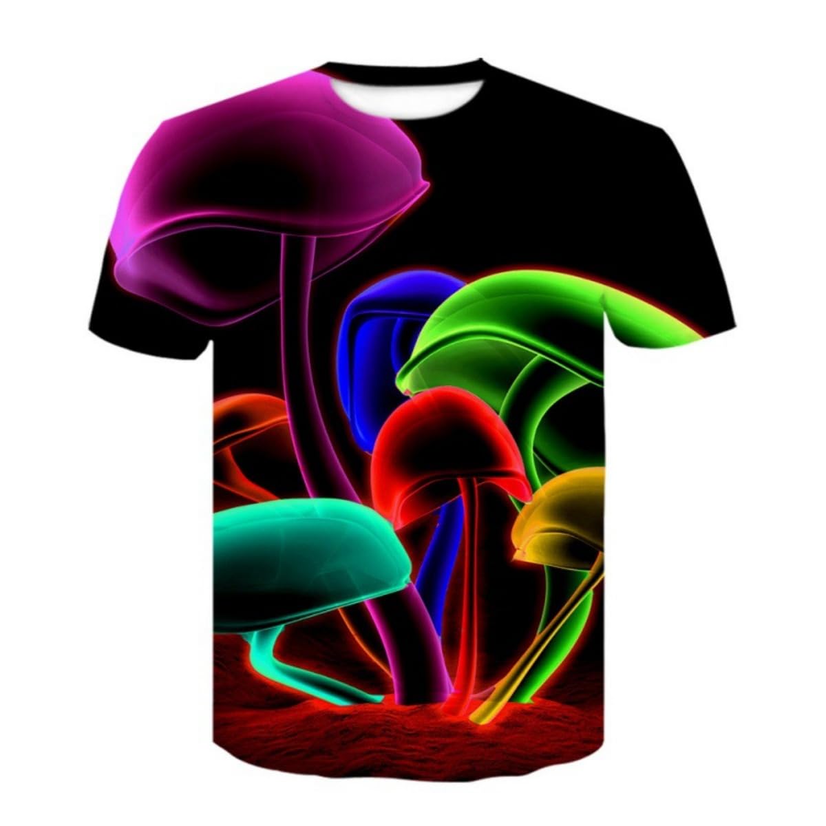 Men's T-Shirt with T-Shirt and Short Sleeves, Personalized 3D Printed T-Shirt