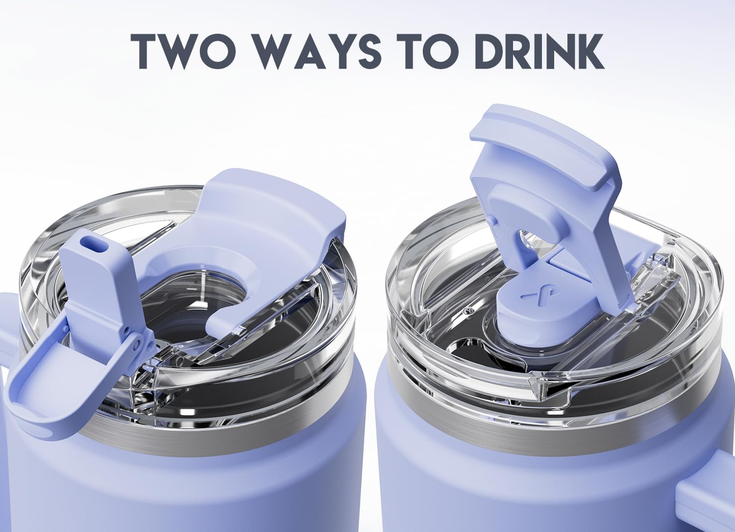 Meoky 40 oz Tumbler with Handle and Straw, Insulated Tumbler with Lid and Straw, Stainless Steel Travel Mug, Keeps Cold for 34 Hours, 100% Leak Proof, Fits in Car Cup Holder (Night)