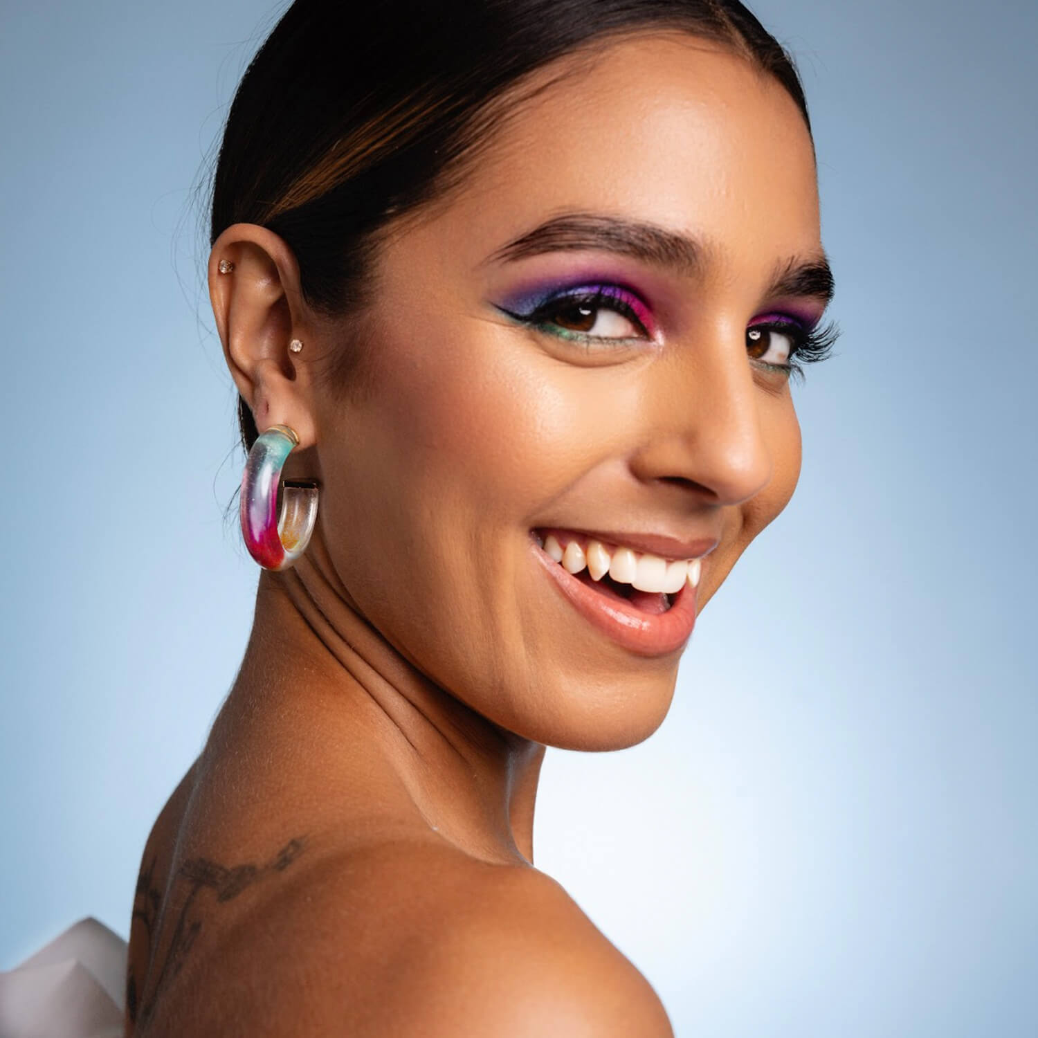 Mermaid Lucite Hoops