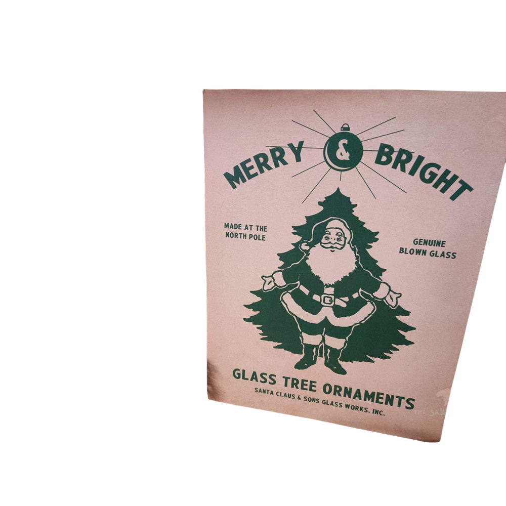 Merry Bright Christmas Decor Box Wood Cutout