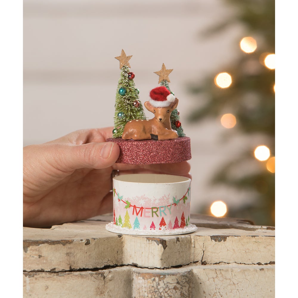 Merry Brights Deer on Box by Bethany Lowe Designs