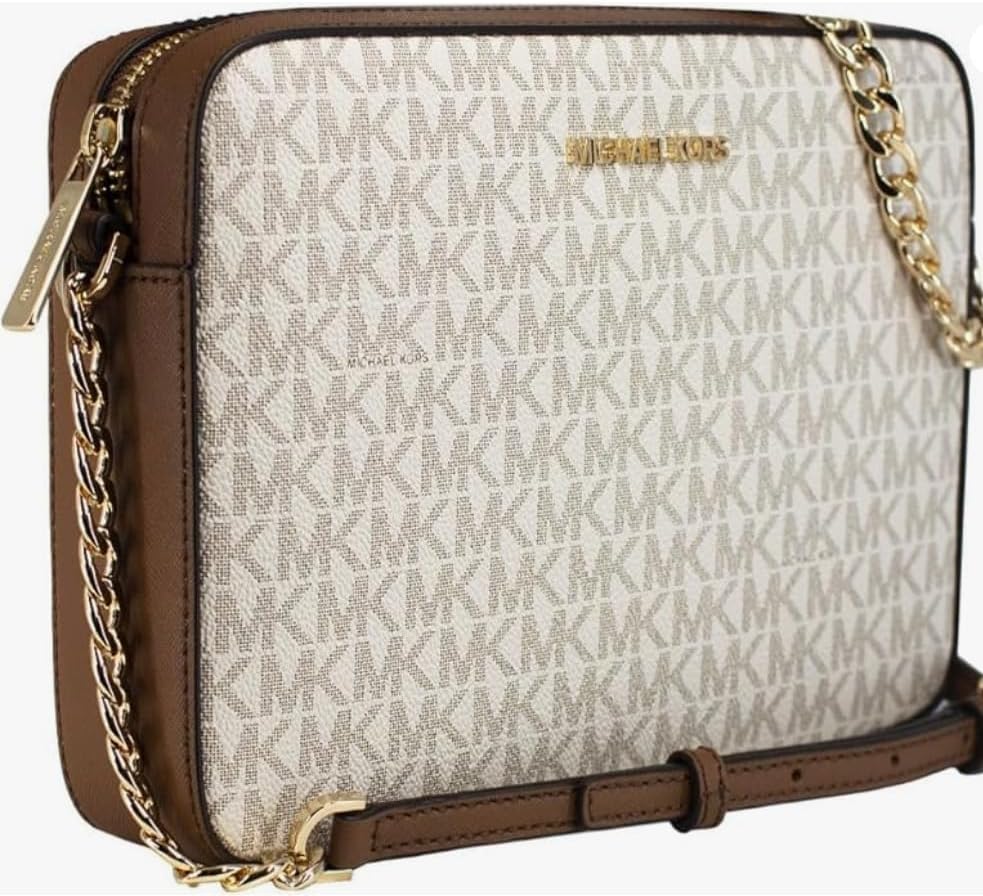 Michael Kors East West Jet Set Large Logo Crossbody Bag