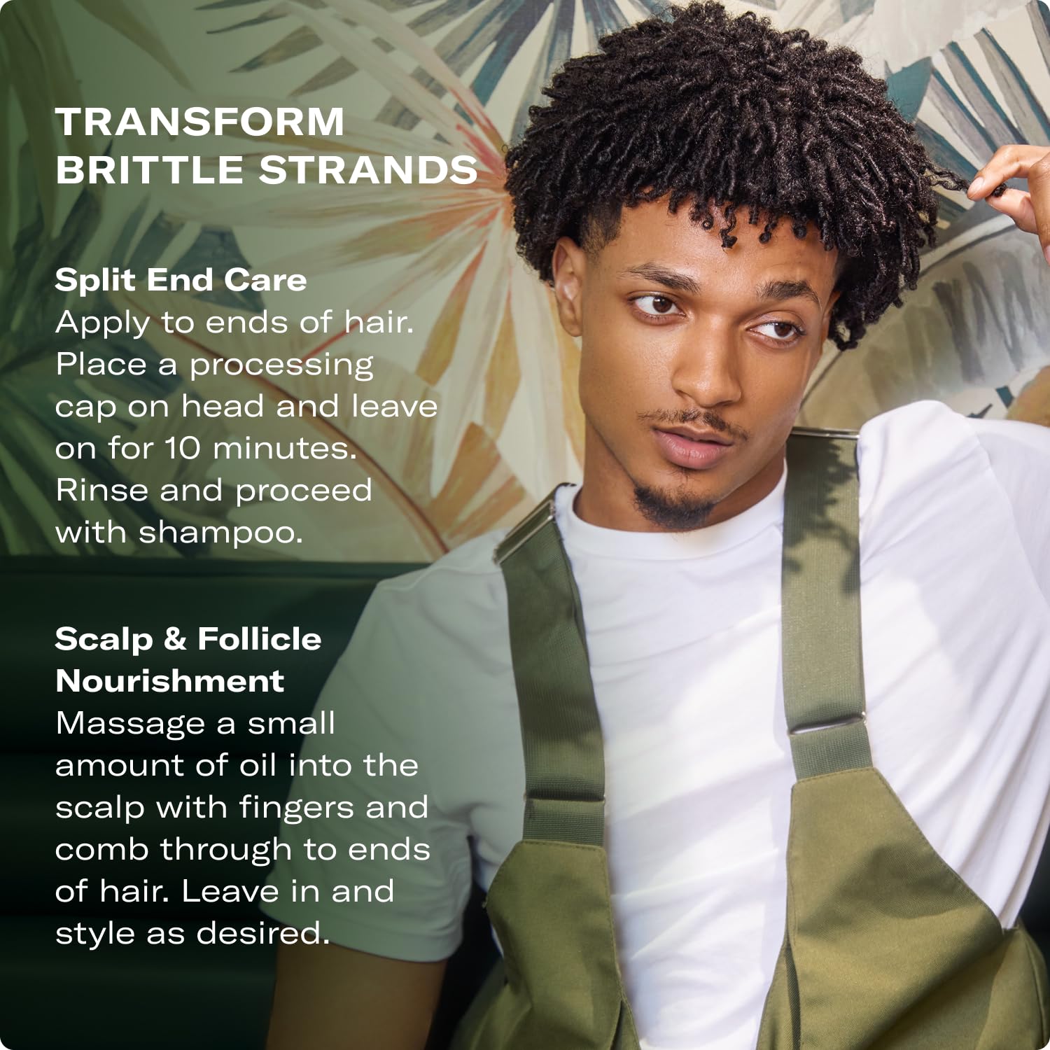 Mielle Organics Rosemary & Mint Hair Oil, Split Ends & Dry Scalp Treatment - Made with Biotin & Essential Oils for Strengthening, Soothing, Moisturizing & Encouraging Longer, Healthier Hair (2 Fl Oz)