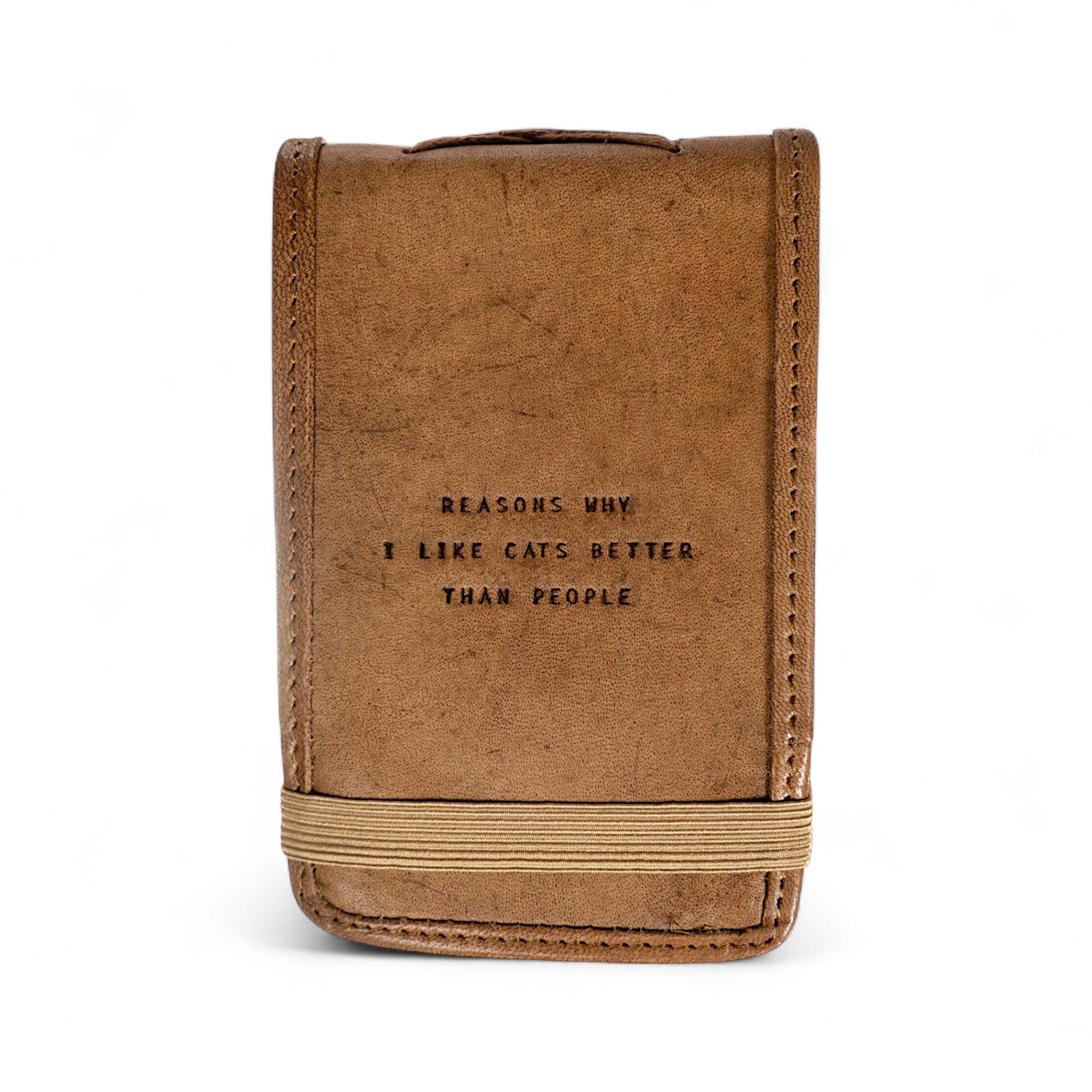 Mini Leather Journal –  Reasons Why I Like Cats