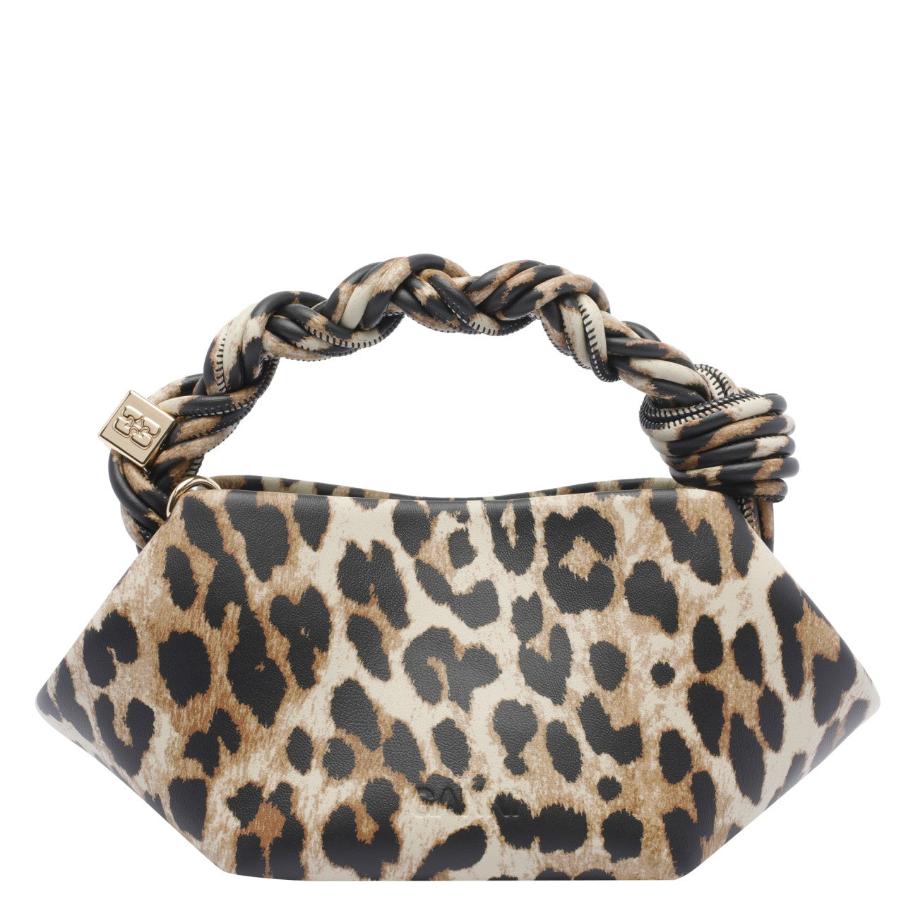 Ganni Women Mini Leopard Bou Handbag