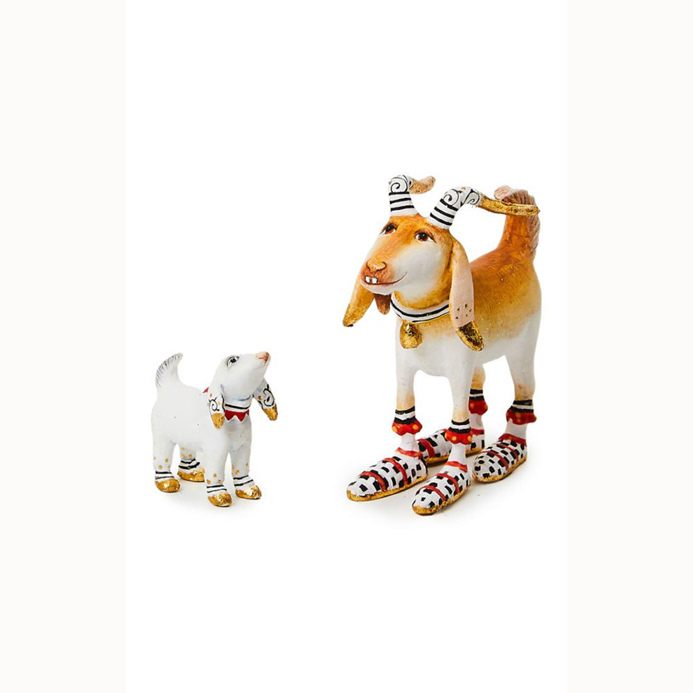 Mini Nativity Nathan & Noel Goat Figures by Patience Brewster *NEW FOR 2024!