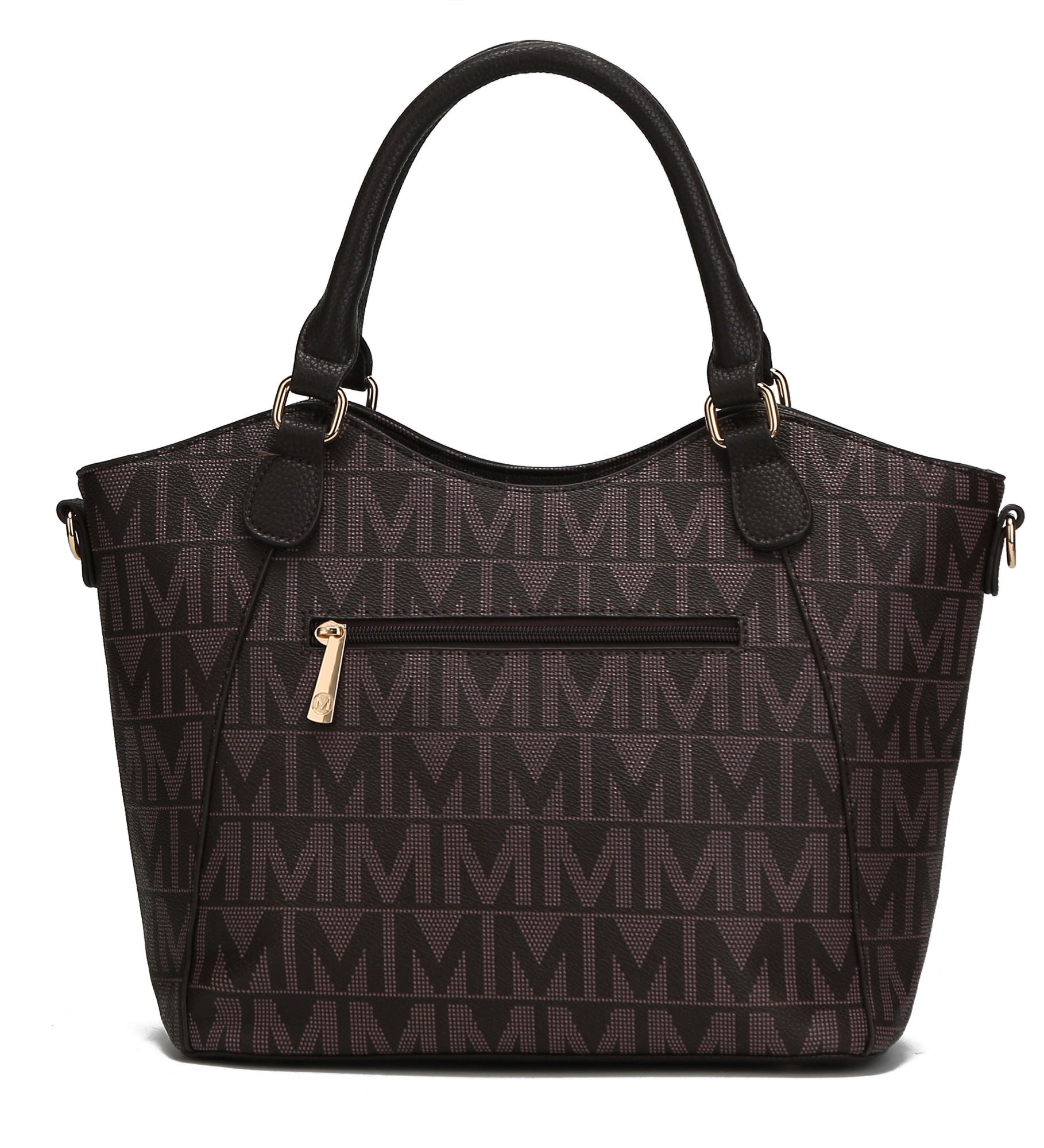 MKF Collection Fula Signature Satchel Bag by Mia Made of high-quality vegan leather