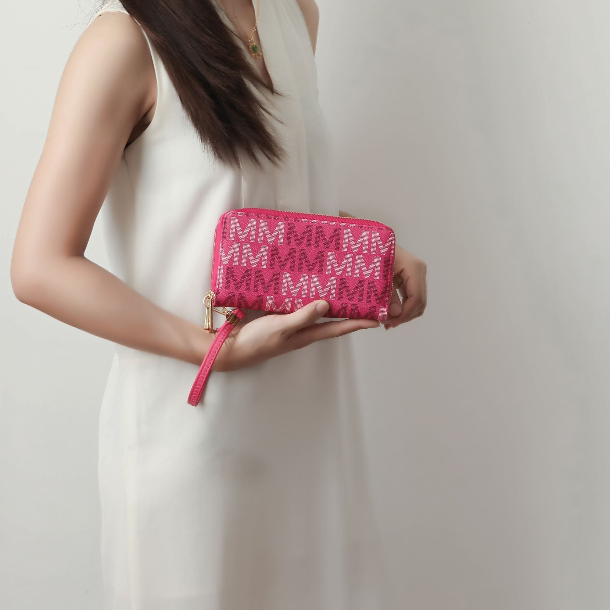 MKF Collection Hofstra M Signature Wallet Wristlet by Mia k