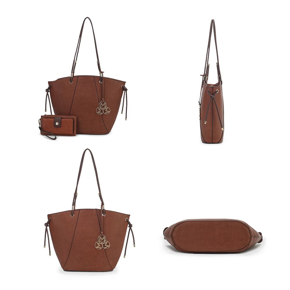 MKF Collection Liv Tote and Wallet Set Fashion Handbag by Mia K.