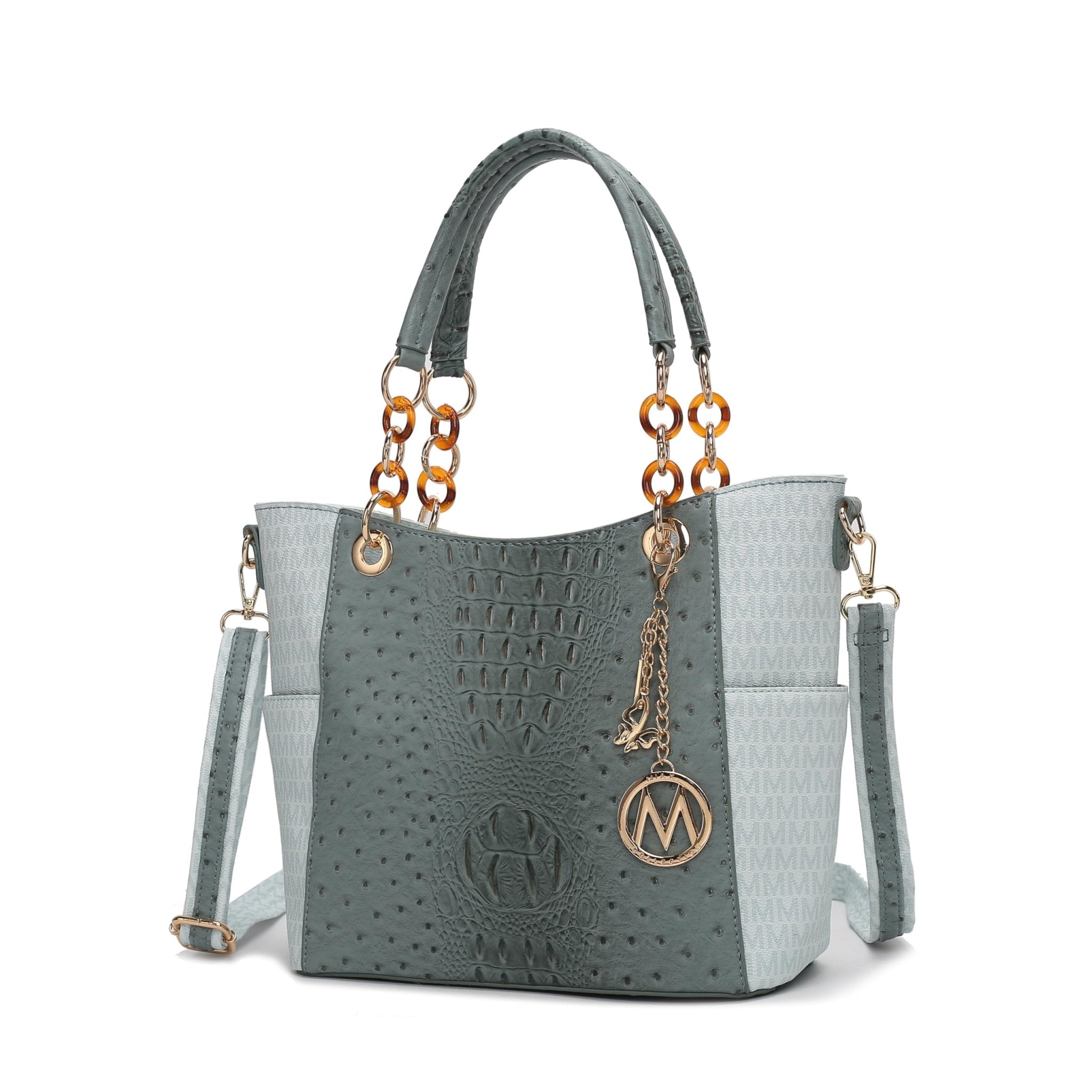 MKF Collection Shoulder Bag for Women, Vegan Leather Handbag Purse Top-Handle Crossbody Bag Tote Bag by Mia K