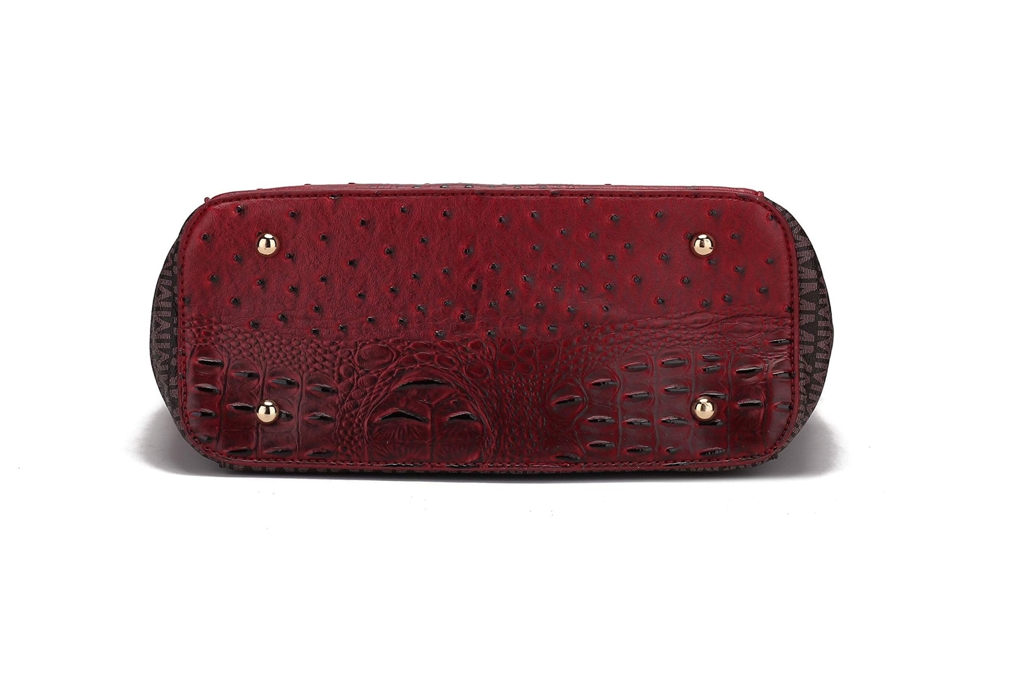 MKF Collection Shoulder Bag for Women, Vegan Leather Handbag Purse Top-Handle Crossbody Bag Tote Bag by Mia K