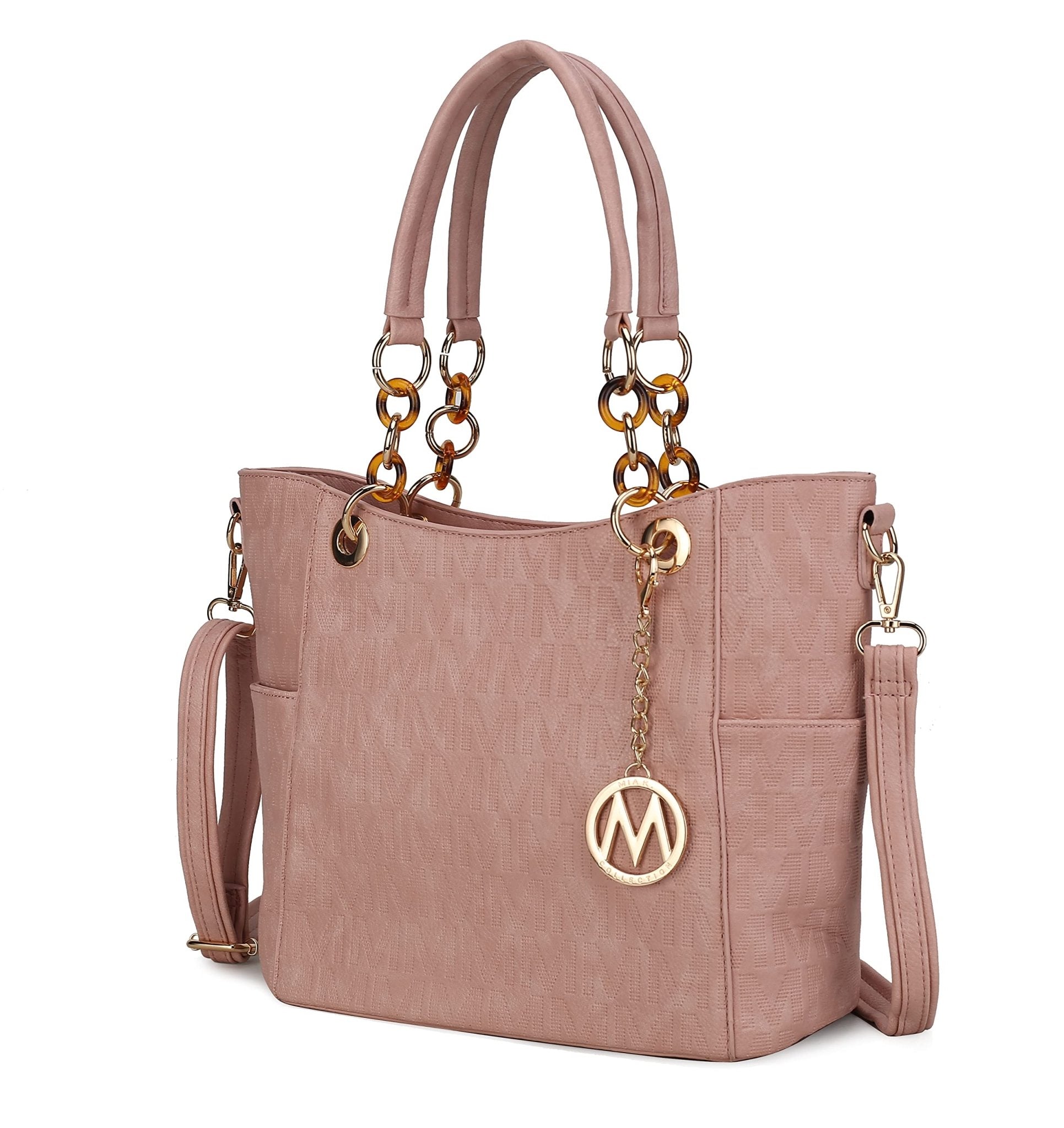 MKF Collection Shoulder Bag for Women, Vegan Leather Handbag Purse Top-Handle Crossbody Bag Tote Bag by Mia K