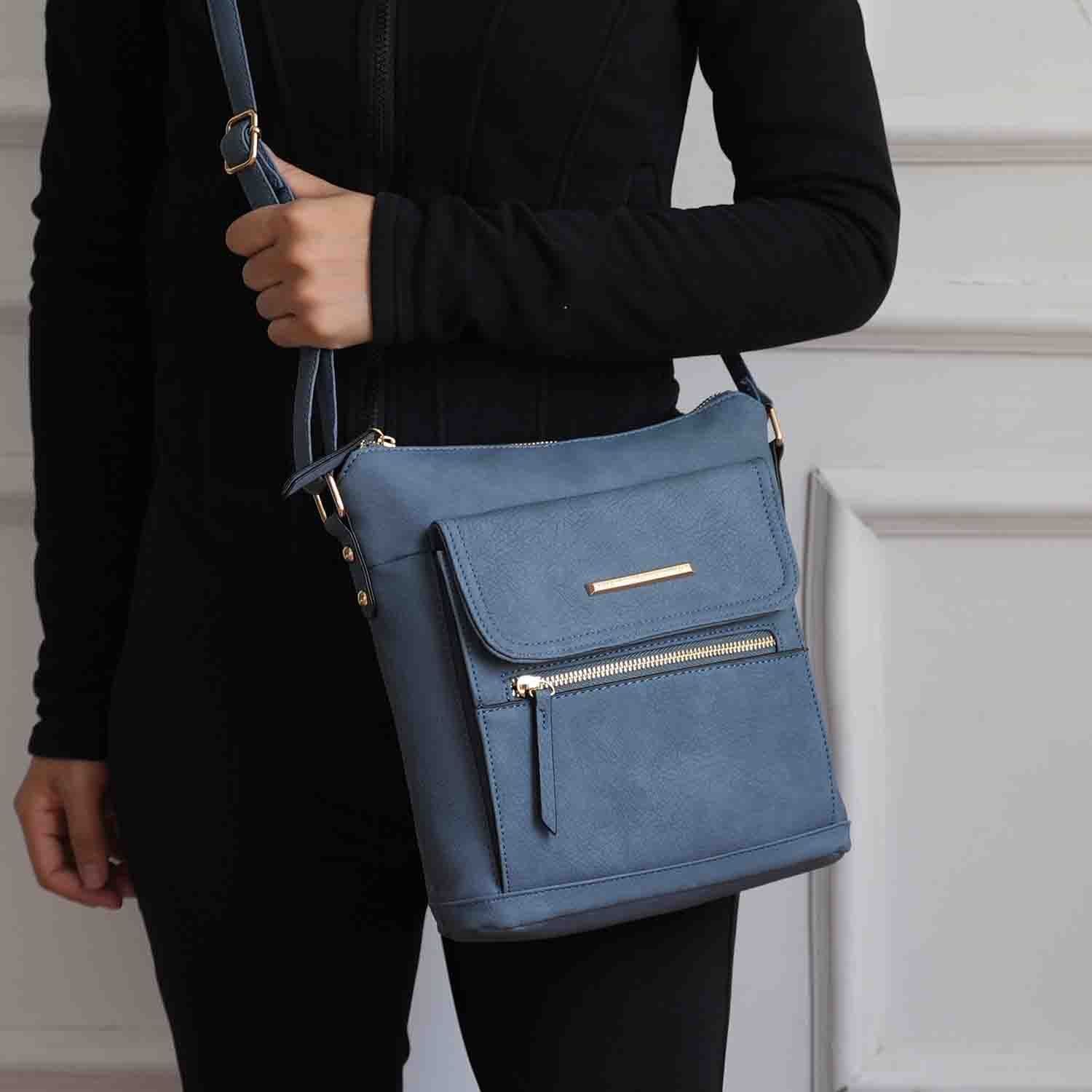 MKF Collection Triss Crossbody Bag For Women's Handbag, Perfect for Everyday Use, Travel, and Casual Outings by Mia K