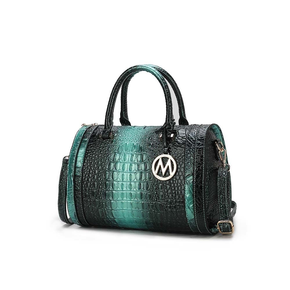 MKF Collection Usal Croc-Embossed Satchel Women's Bag by Mia K