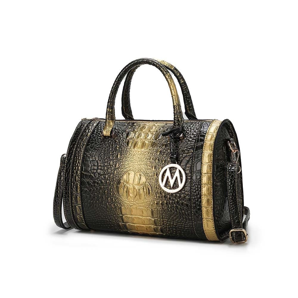 MKF Collection Usal Croc-Embossed Satchel Women's Bag by Mia K
