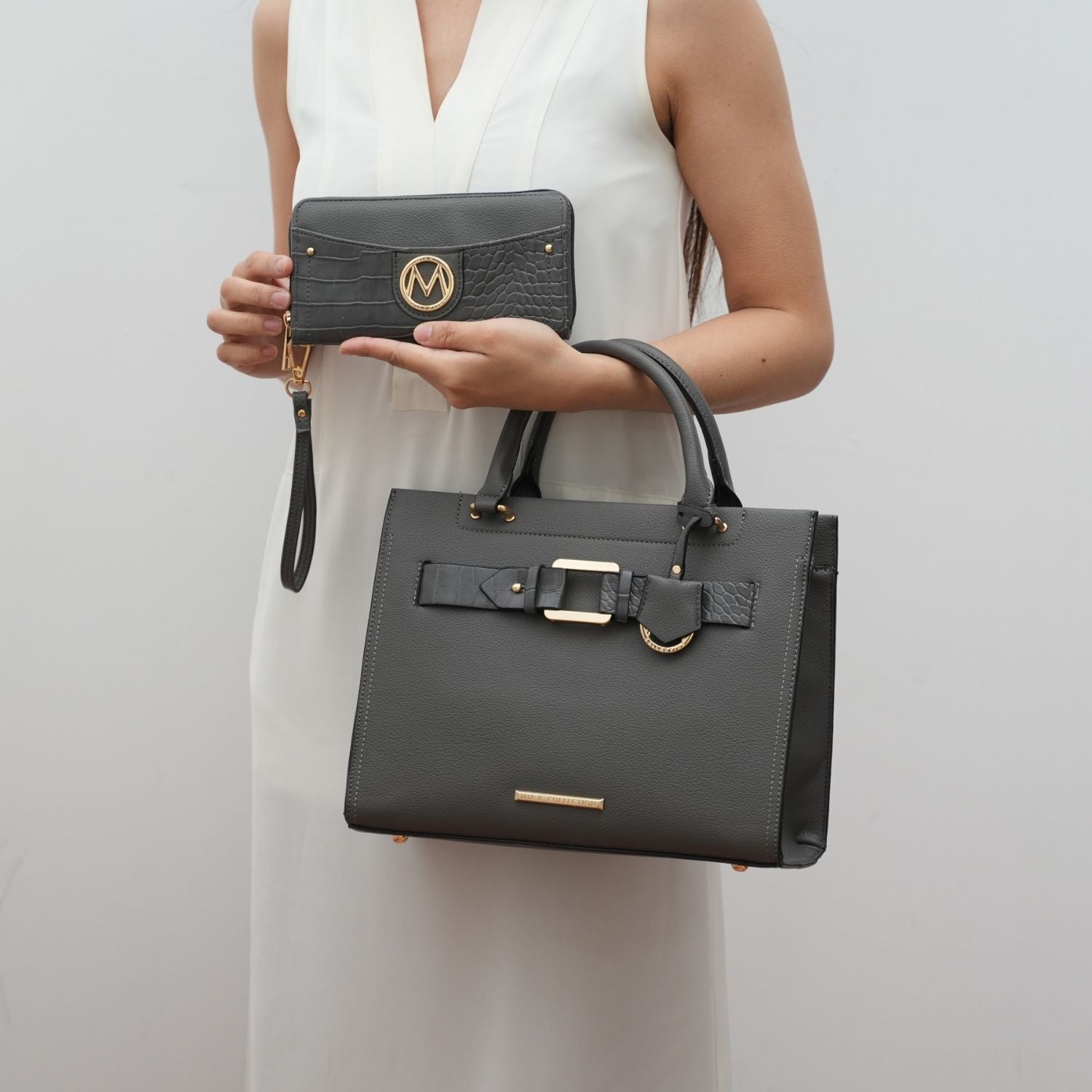 MKF Collection Virginia Vegan Leather Women Tote Bag with Wallet by Mia K