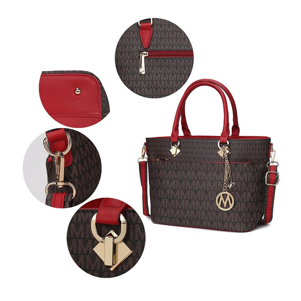 MKF Collection Yonah Tote Signature Printed Vegan Leather by Mia K