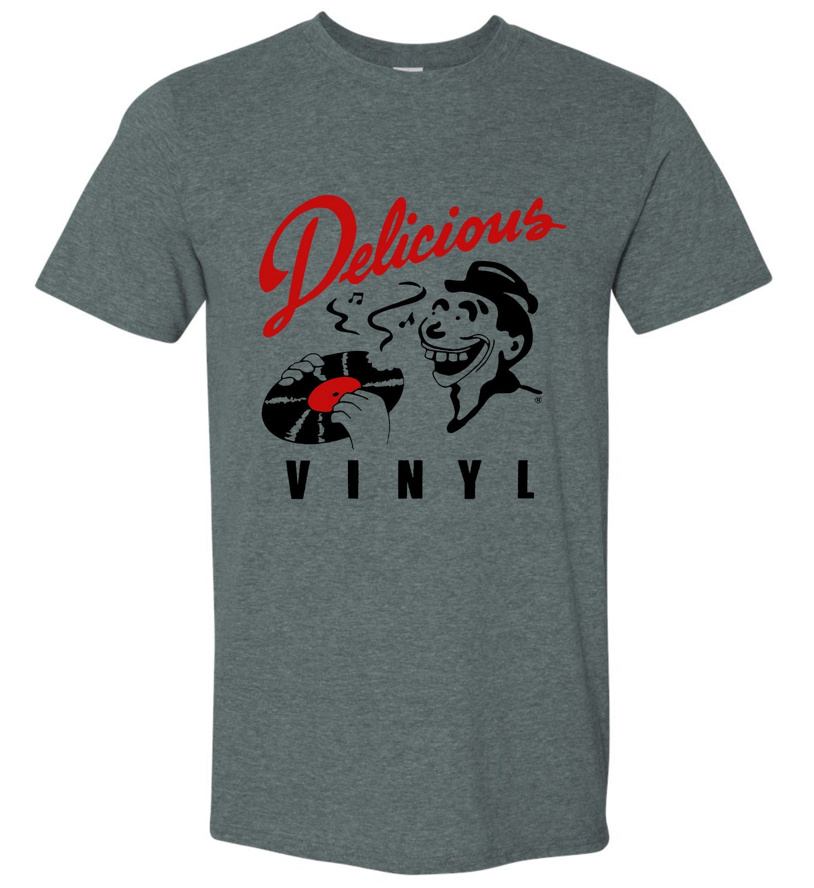Delicious Vinyl classic logo - grey