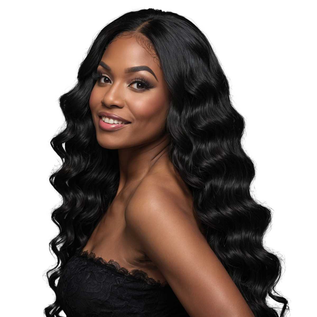 Jet Black Body Wave 100% Human Hair Bundles