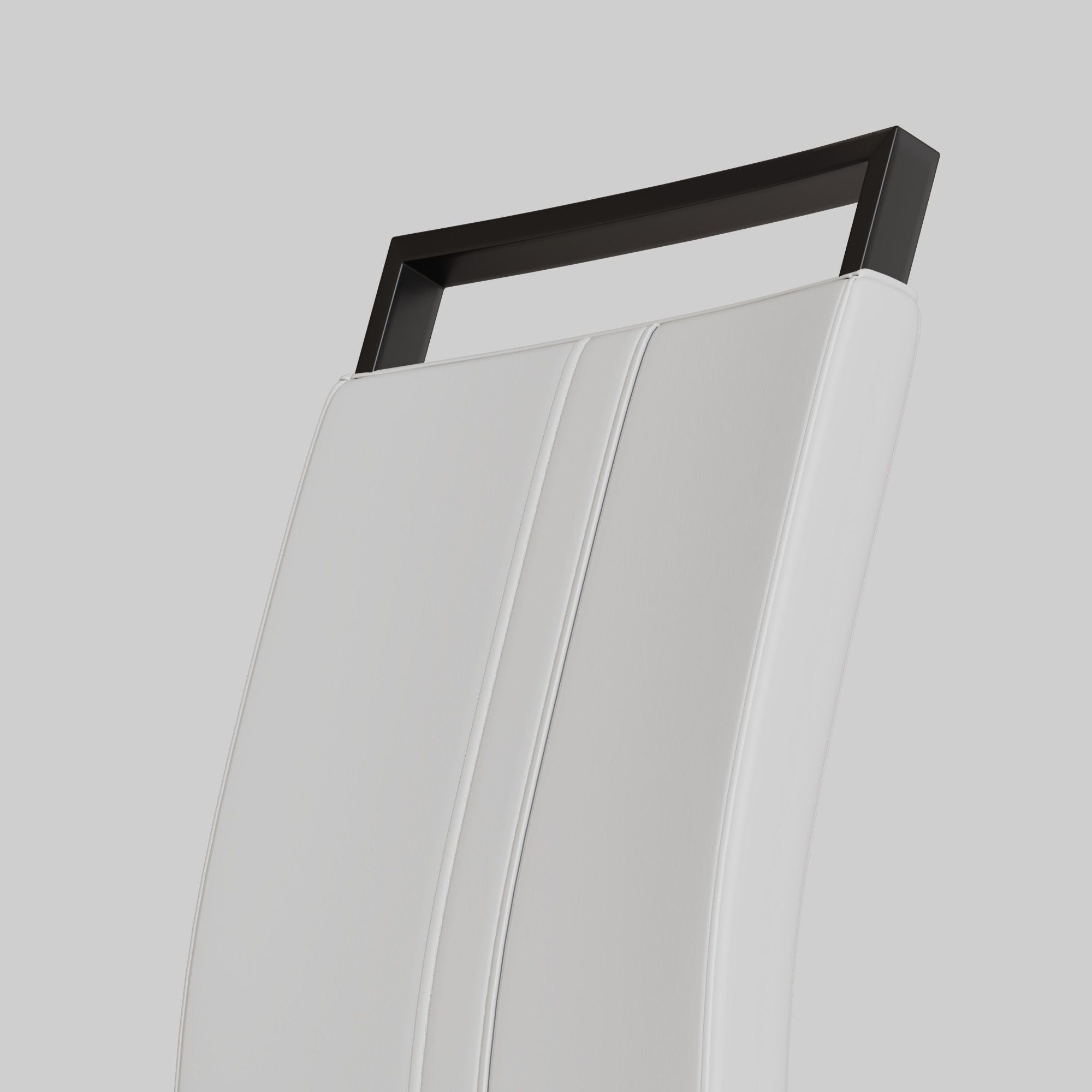 Modern Dining Chairs,PU Faux Leather High Back Upholstered Side Chair with C-shaped Tube plating Metal Legs for Dining Room Kitchen Vanity Patio Club Guest Office Chair (Set of 4)