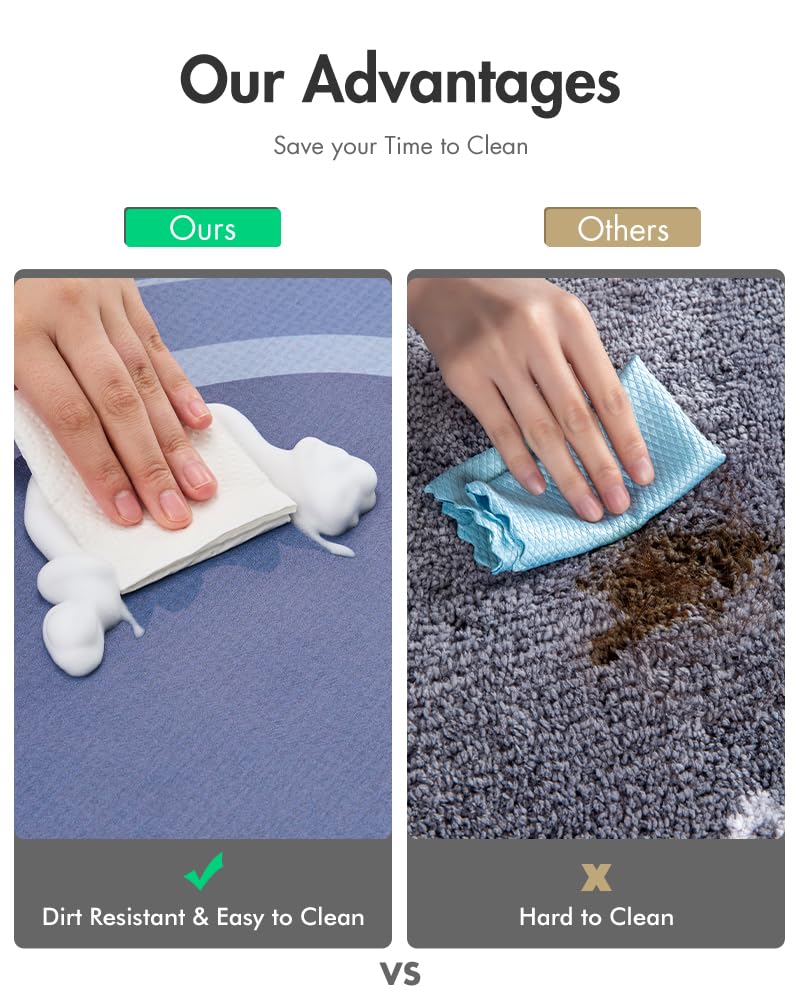 MontVoo Bath Mat - Non Slip, Quick Dry, Stain Resistant Bath Mat Rug for Bathroom Floor - Easy Care Shower Rug for Outside Bathtub - 17"x27" Darkgrey