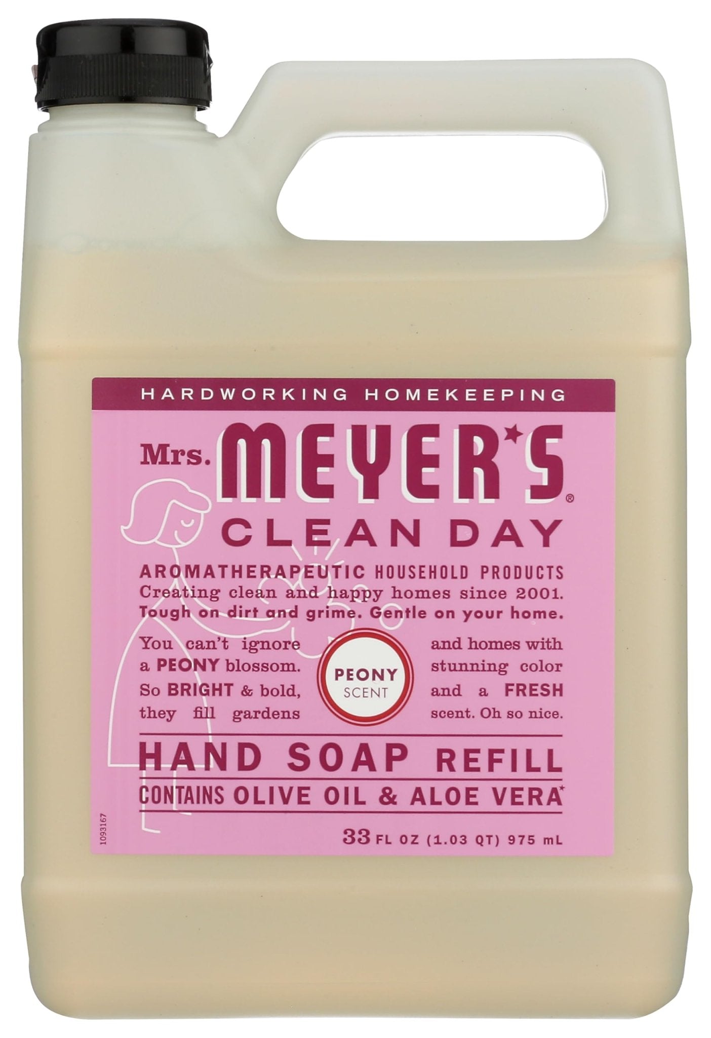 MRS. MEYER'S CLEAN DAY Liquid Hand Soap Refill, Cruelty Free and Biodegradable Formula, Lavender Scent, 33 Fl Oz (Pack of 1)