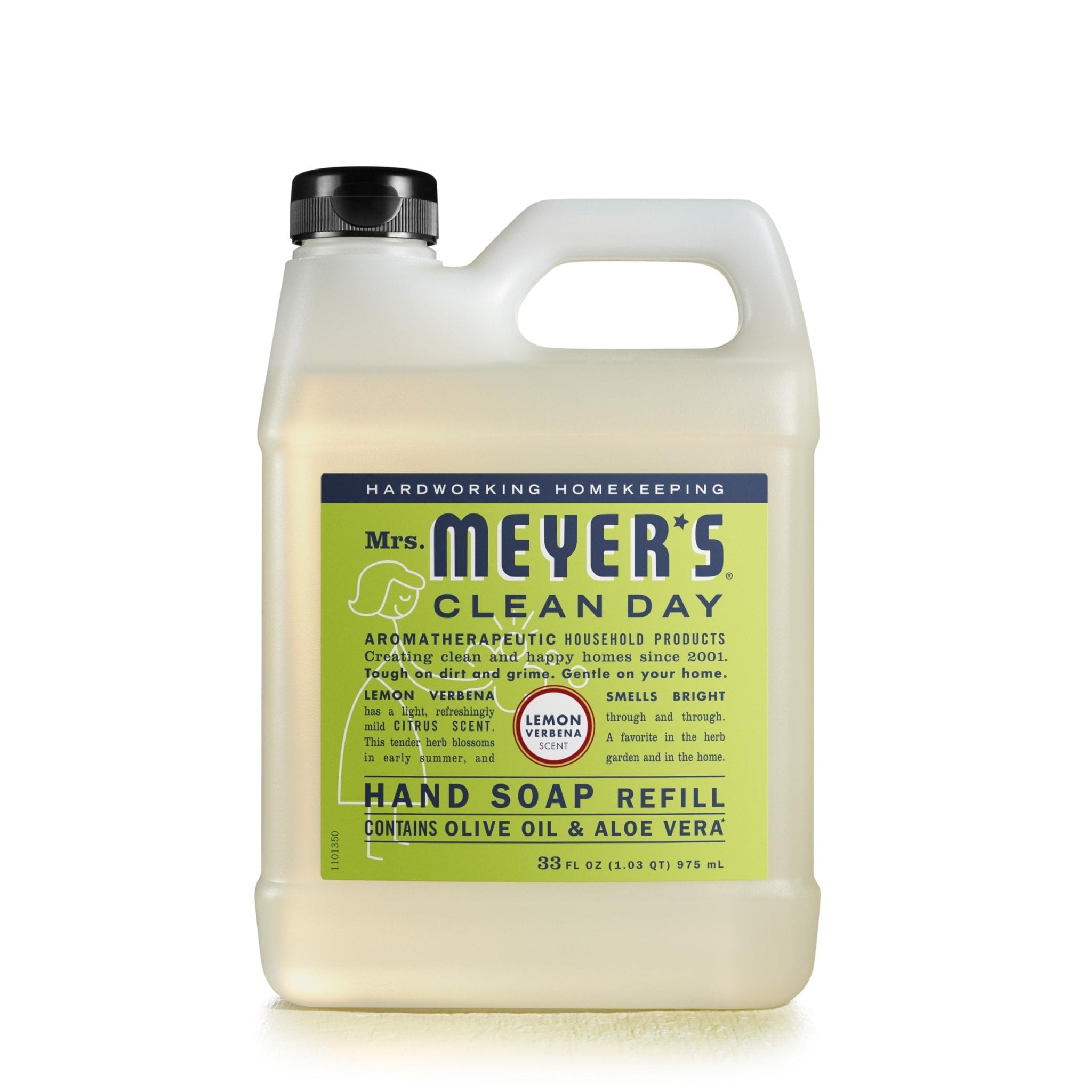 MRS. MEYER'S CLEAN DAY Liquid Hand Soap Refill, Cruelty Free and Biodegradable Formula, Lavender Scent, 33 Fl Oz (Pack of 1)